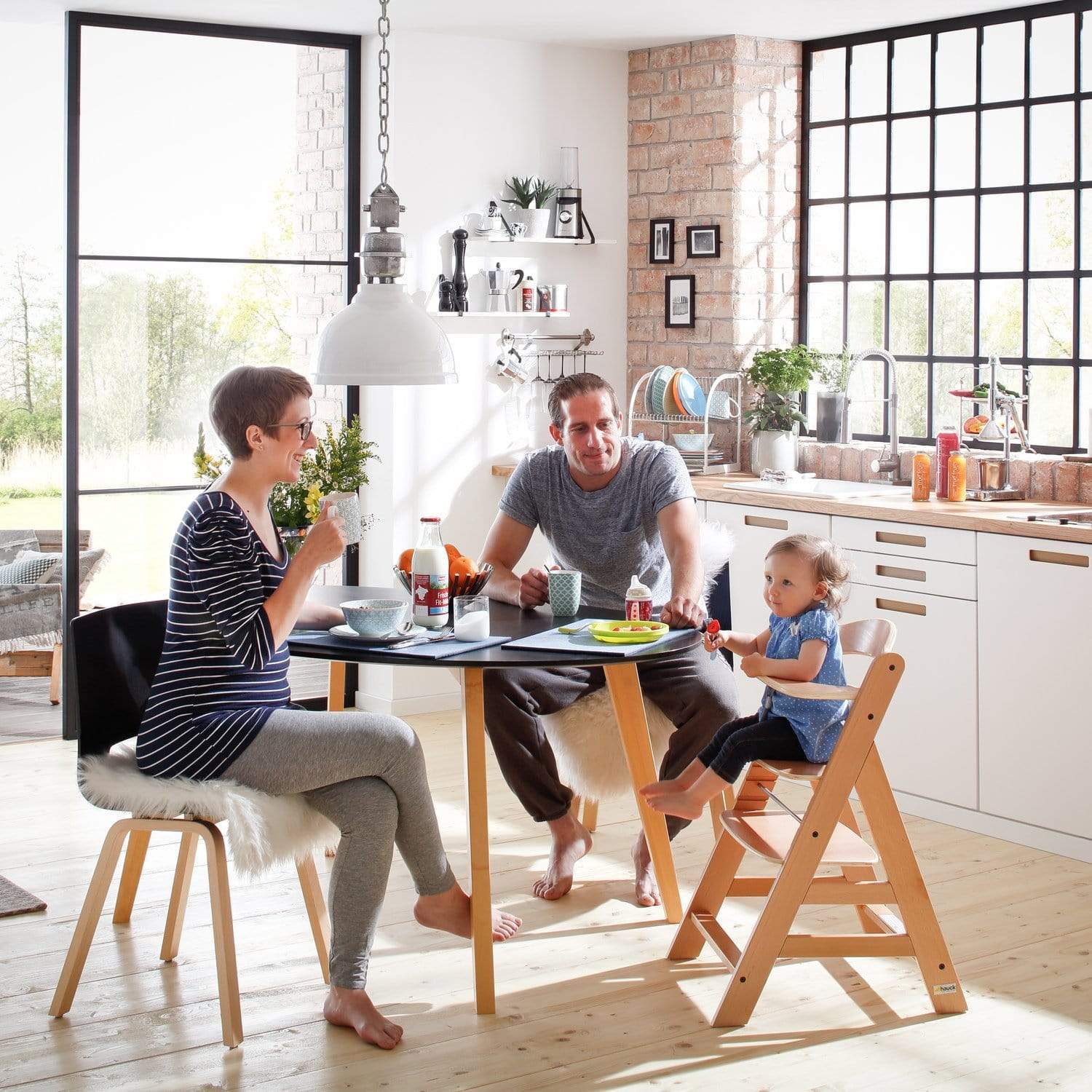 Hauck Alpha+ Wooden Highchair - Natural - Image 9