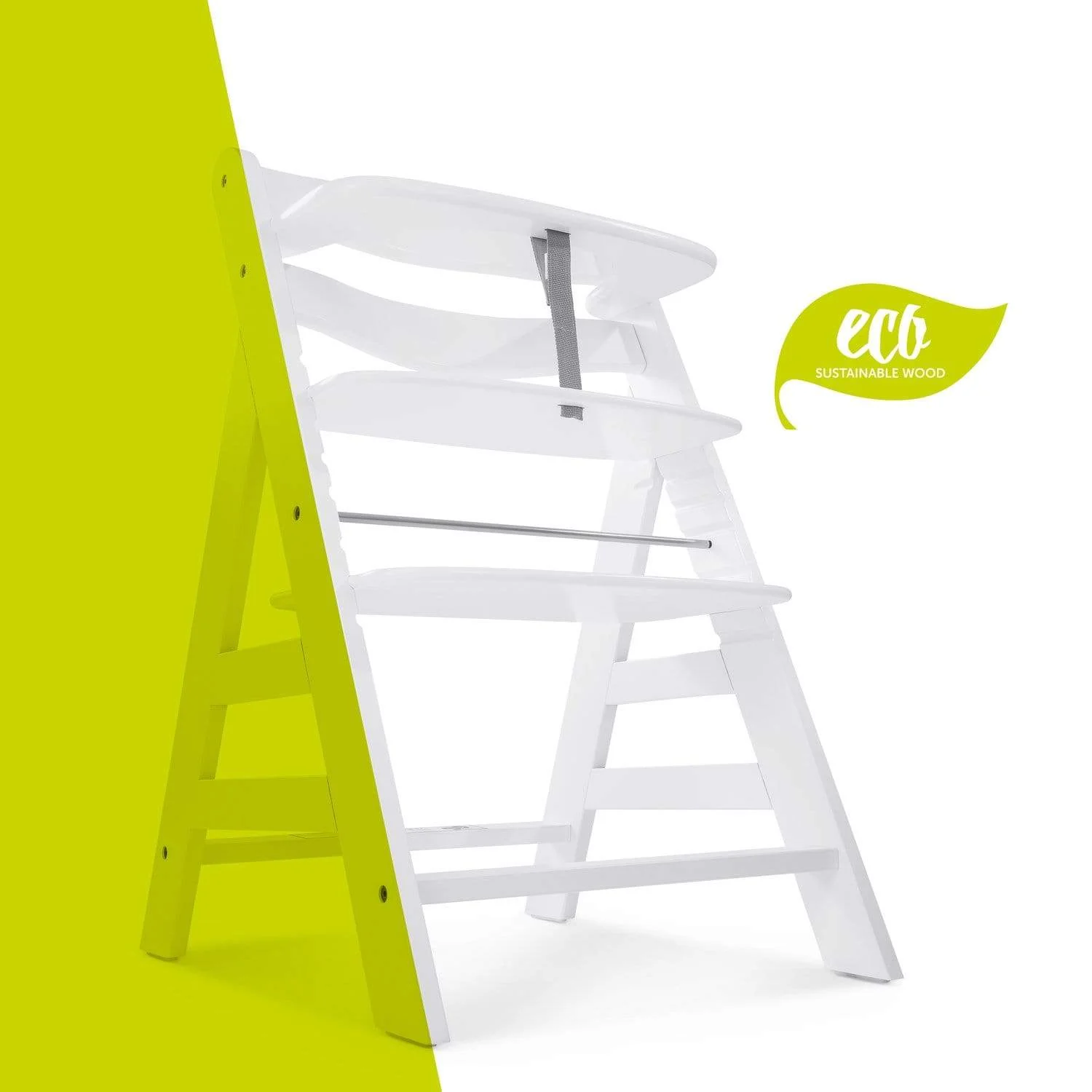 Hauck Alpha+ Wooden Highchair - White - Image 9