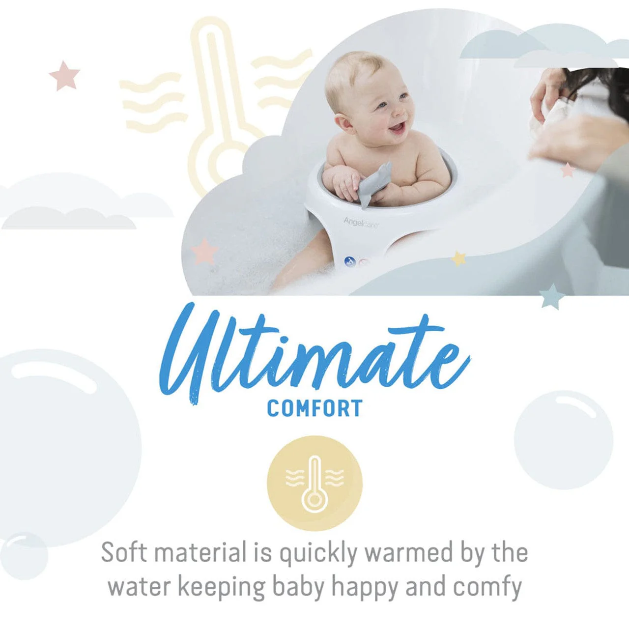 Angelcare Soft Touch Bath Seat - Grey - Image 4