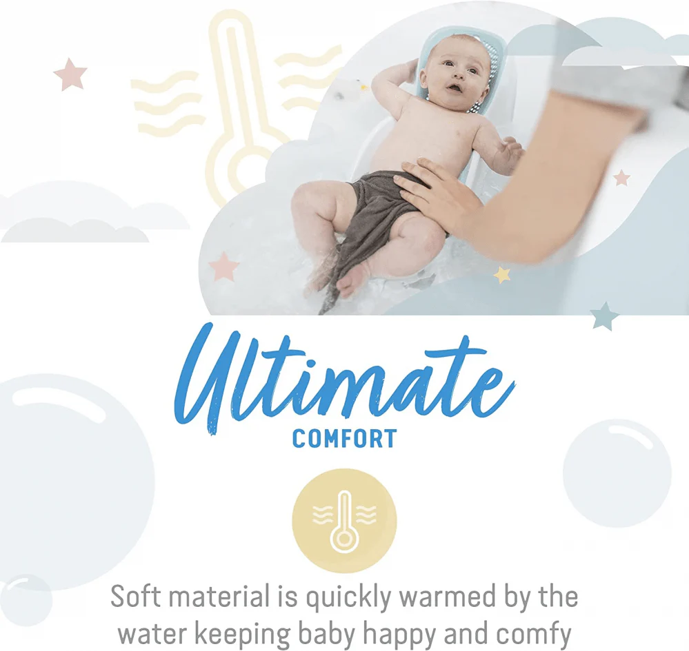 Angelcare Soft Touch Mini Bath Support - Aqua - Image 3
