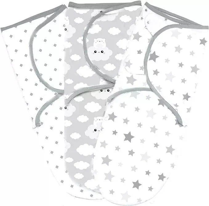 Baby Swaddle Blanket (Pack of 3) 0-3 Months, Newborn