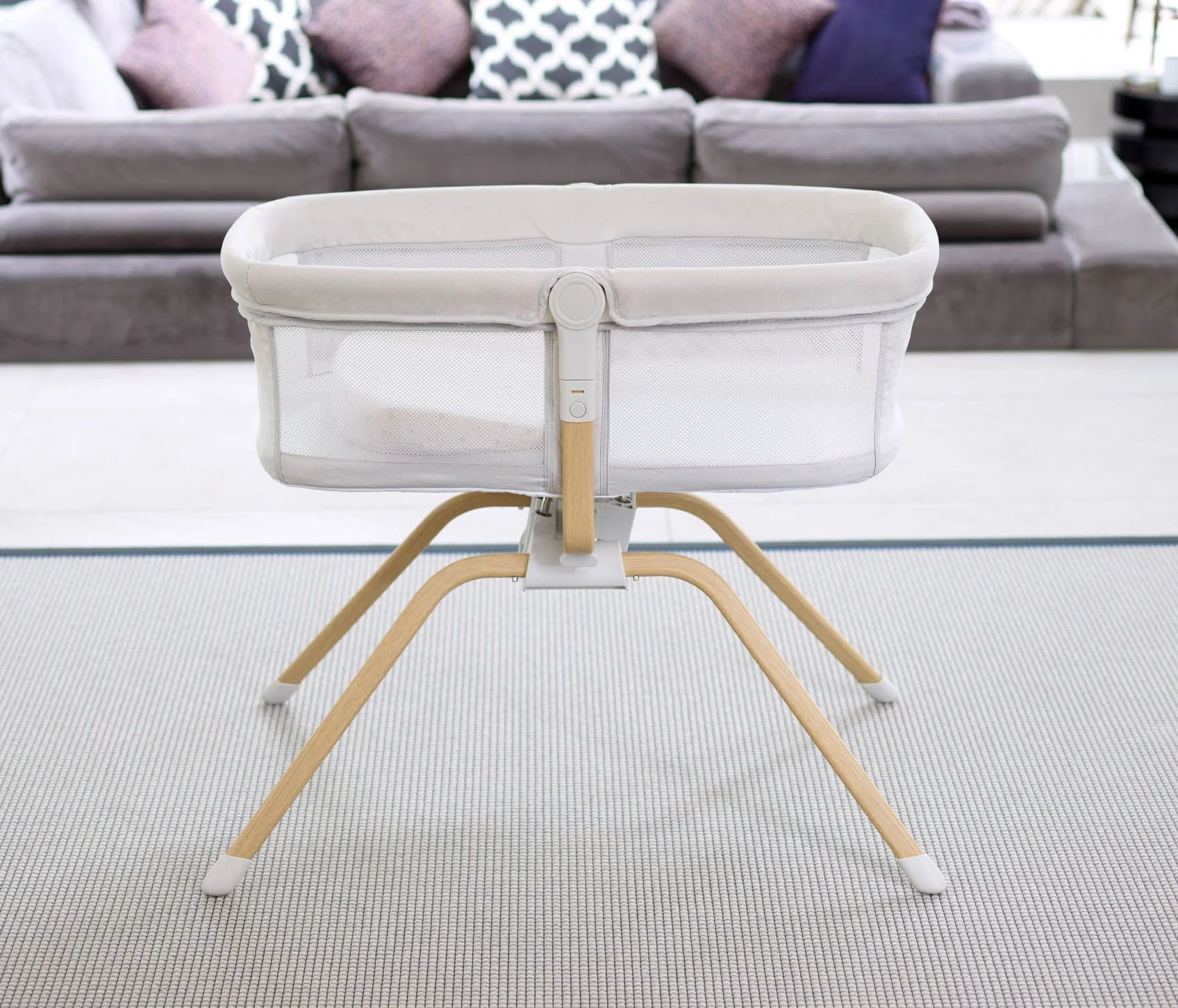 Babymore Air Motion Gliding Crib - Grey - Image 5