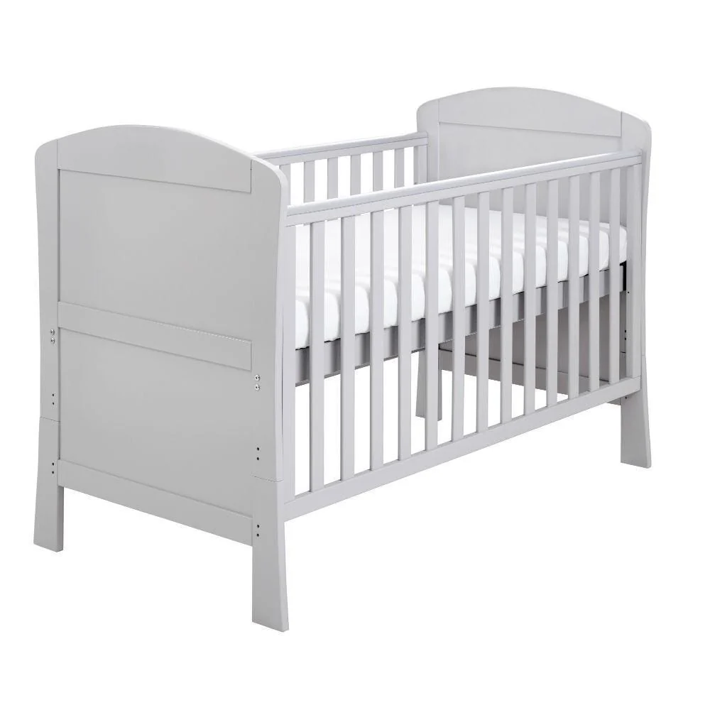 Babymore Aston Drop Side Cot Bed - Grey - Image 3