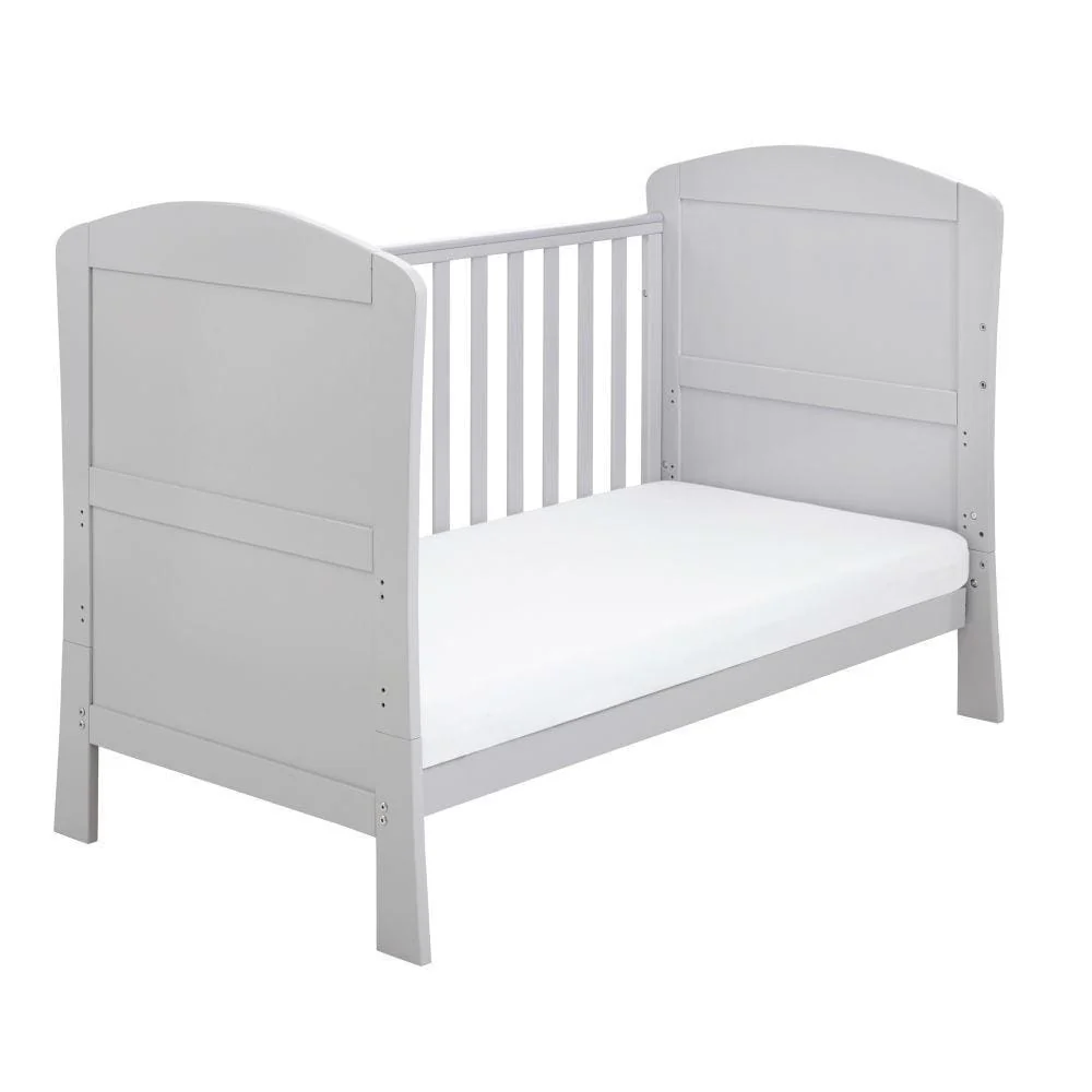 Babymore Aston Drop Side Cot Bed - Grey - Image 4