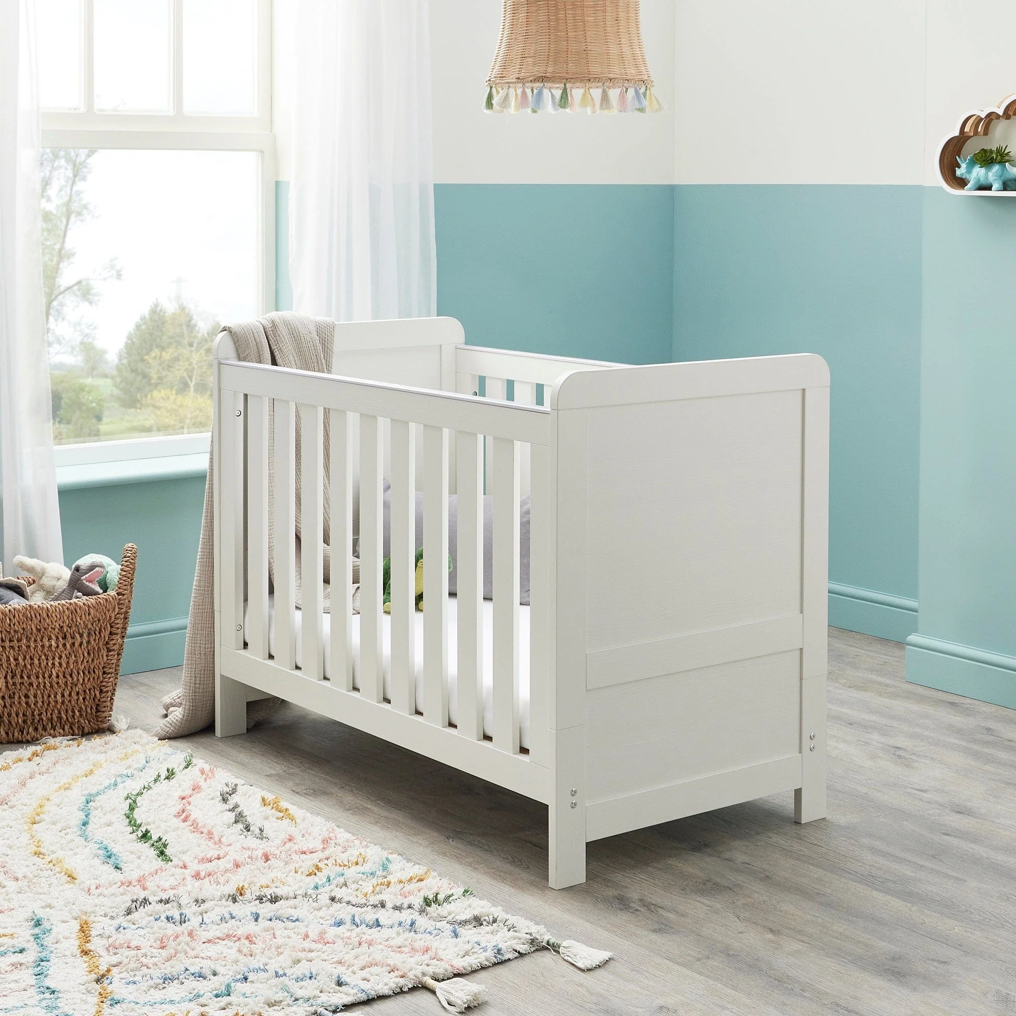 Babymore Caro Mini 2 Piece Room Set - White Wash - Image 3