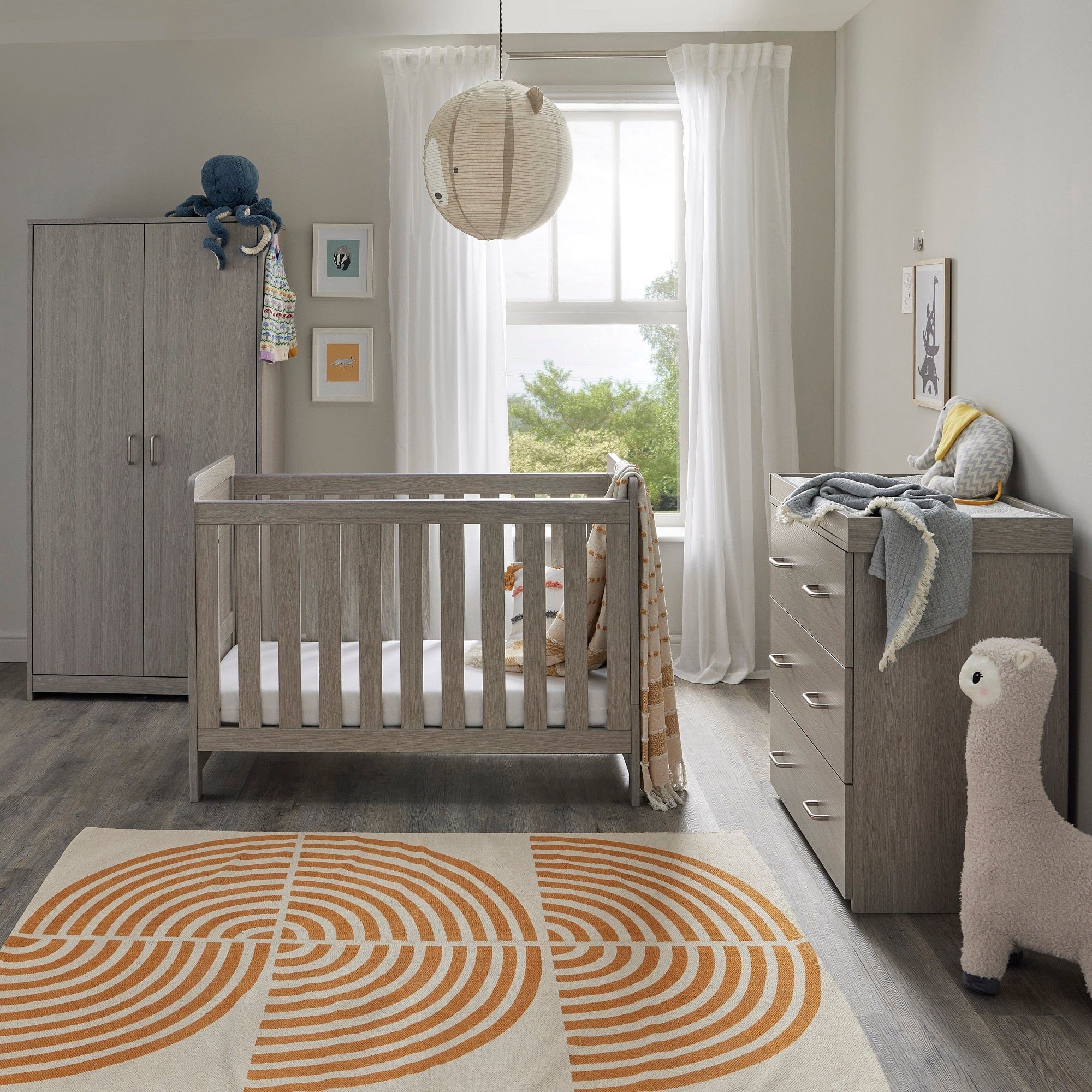 Babymore Caro Mini 3 Piece Room Set - Grey Wash - Image 2