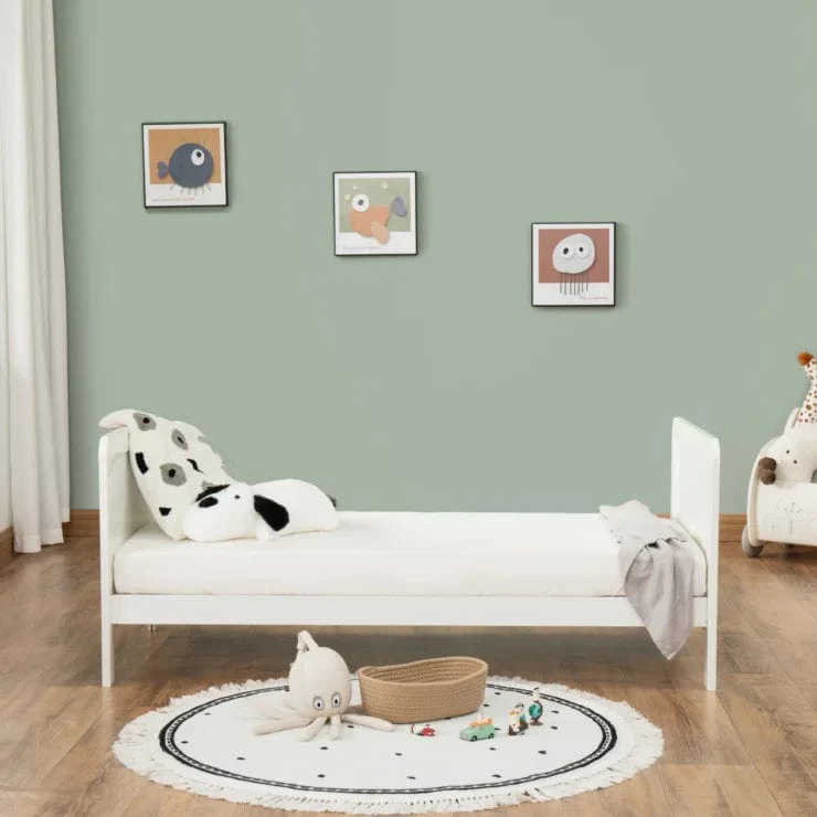 Babymore Caro Urban Cot Bed - White - Image 6
