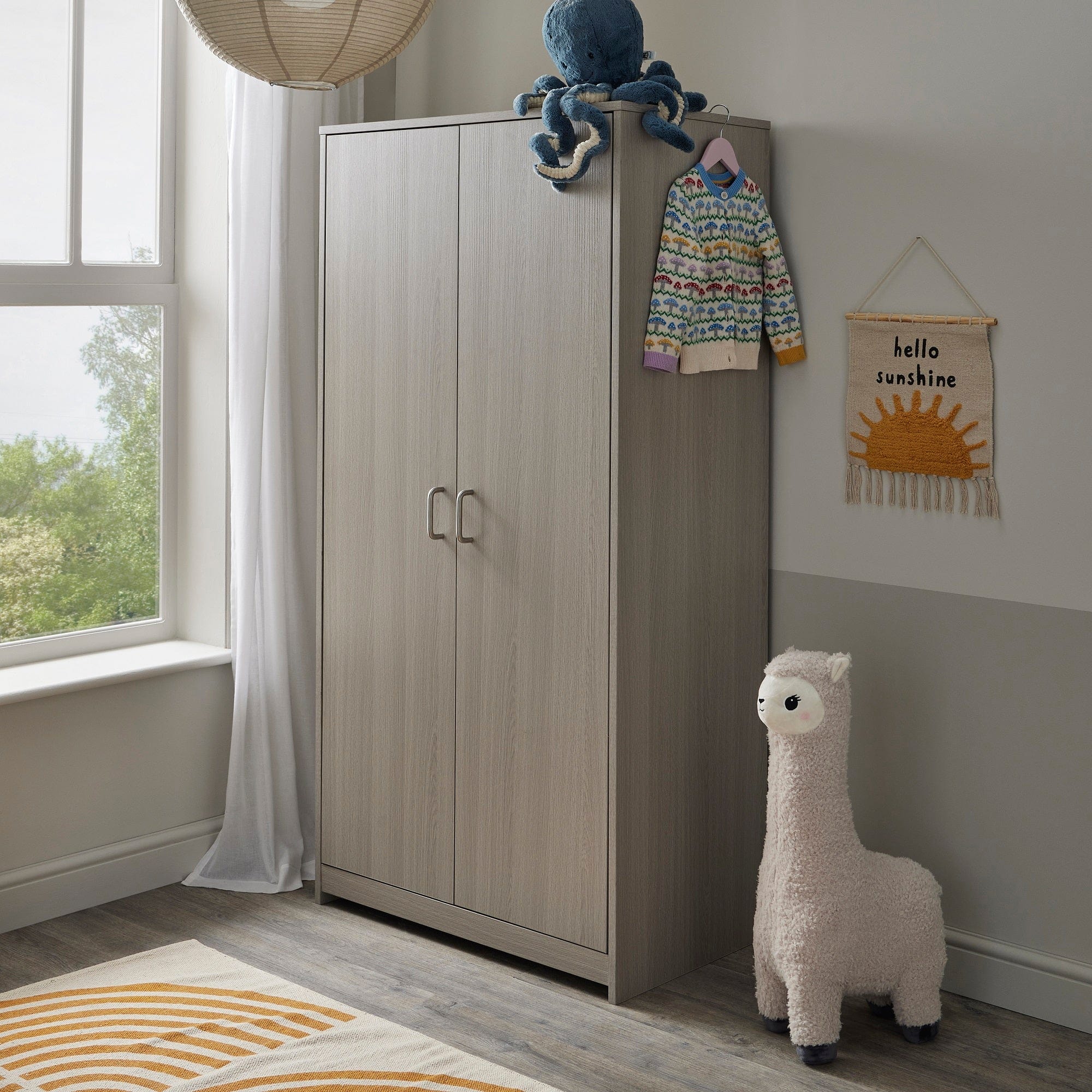 Babymore Caro Wardrobe - Grey Wash - Image 2