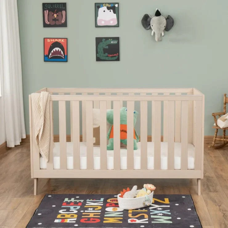 Babymore Dante Cot Bed - Natural - Image 6