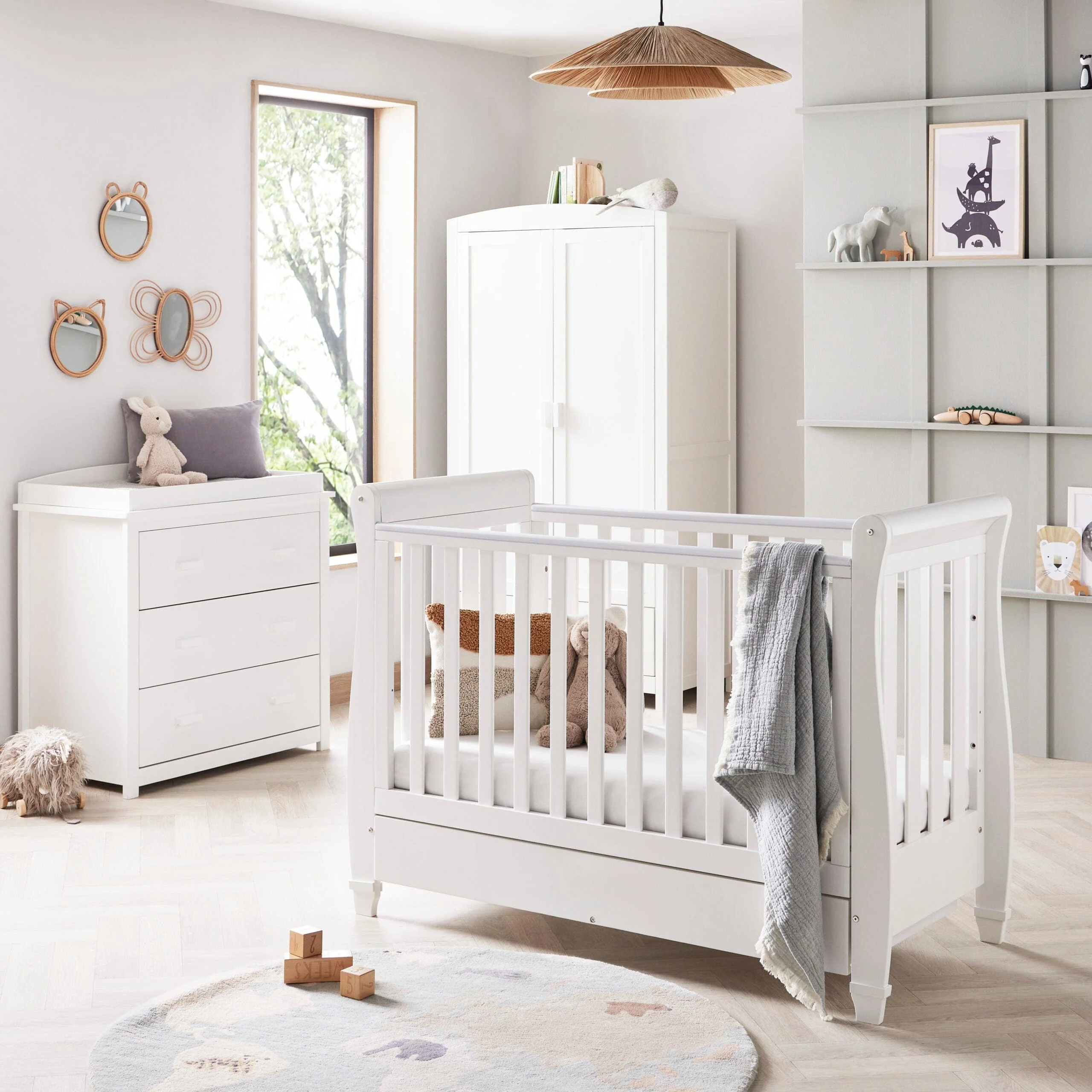 Babymore Eva 3 Piece Room Set - White - Image 2