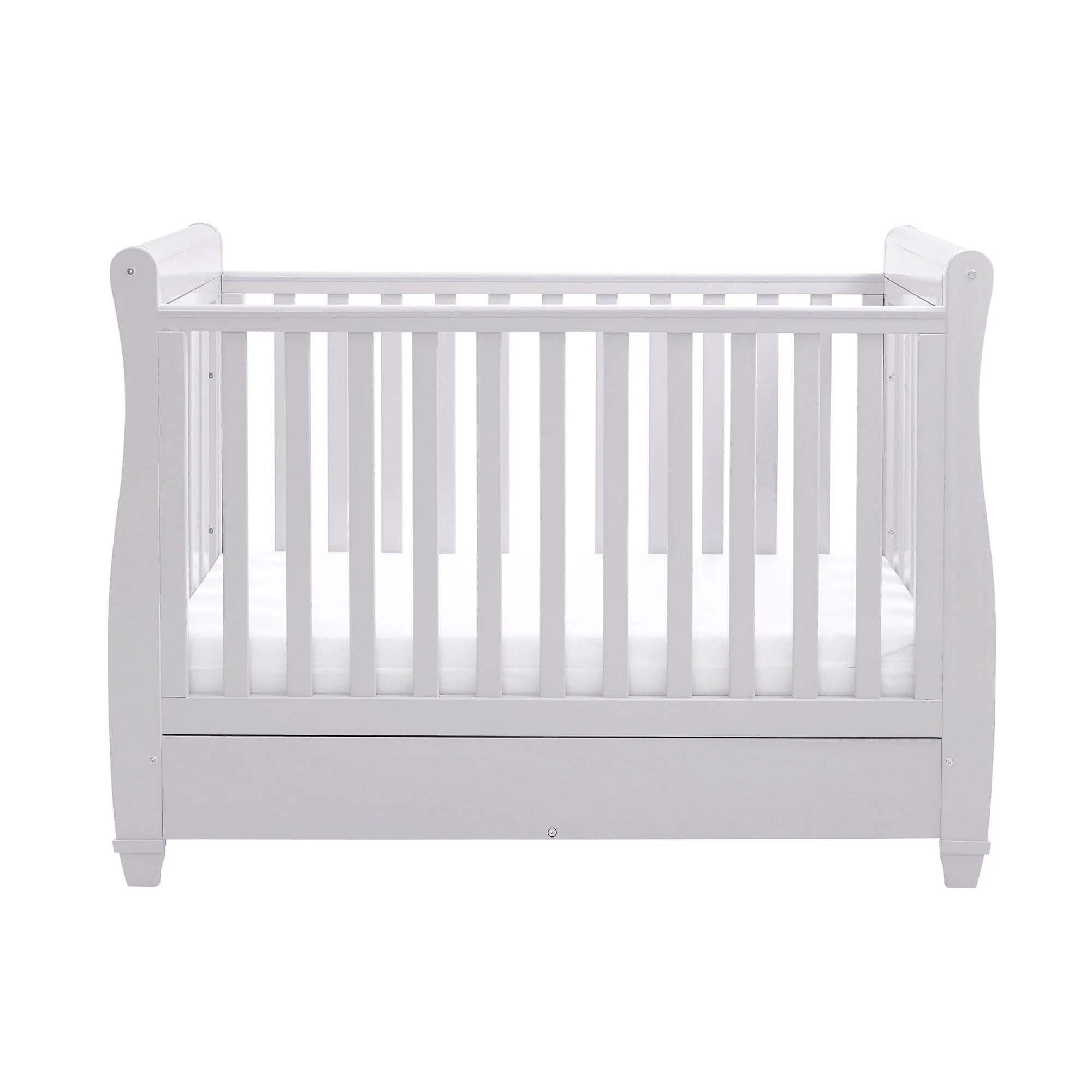 Babymore Eva Drop Side Cot Bed with Drawer - Grey - Image 5
