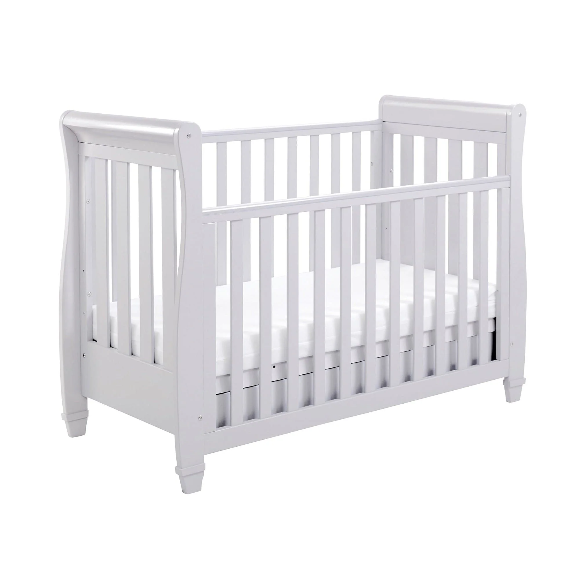 Babymore Eva Drop Side Cot Bed with Drawer - Grey - Image 6