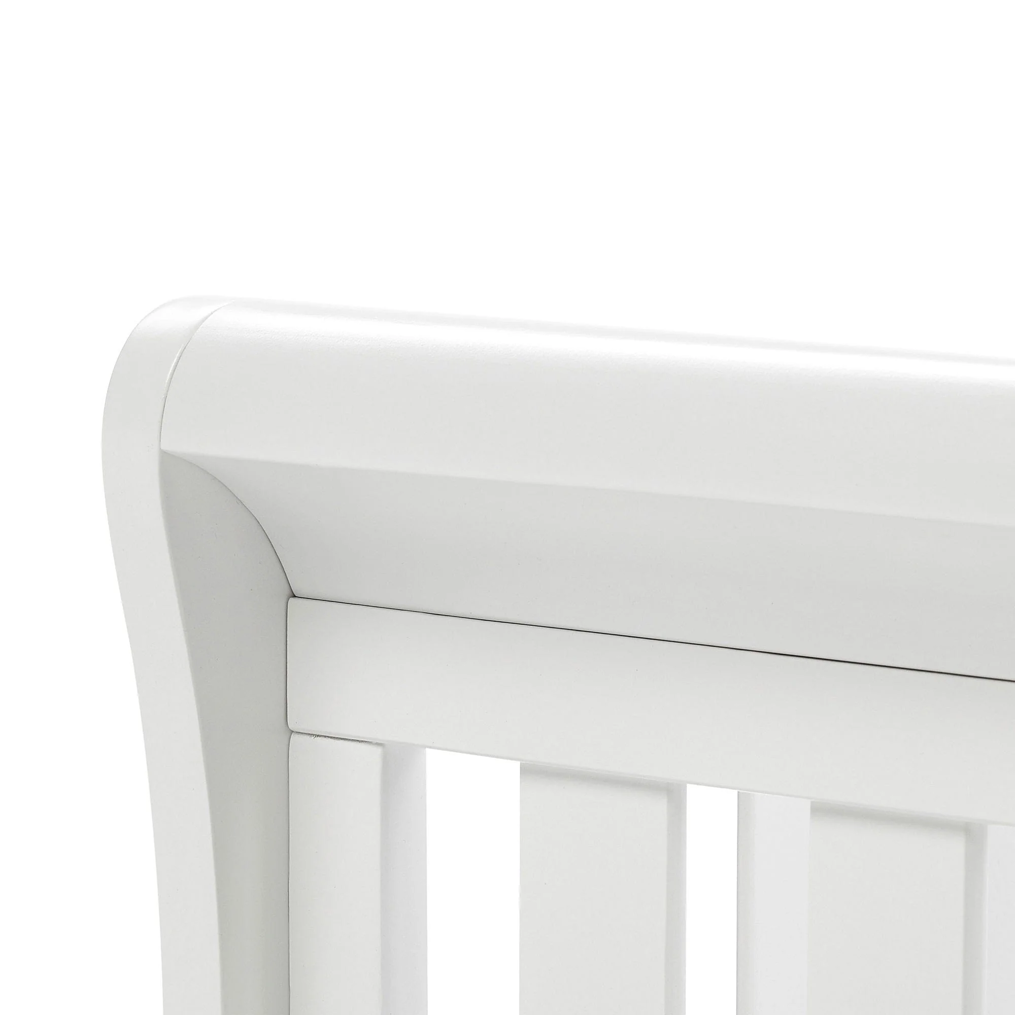 Babymore Eva Drop Side Cot Bed with Drawer - White - Image 9