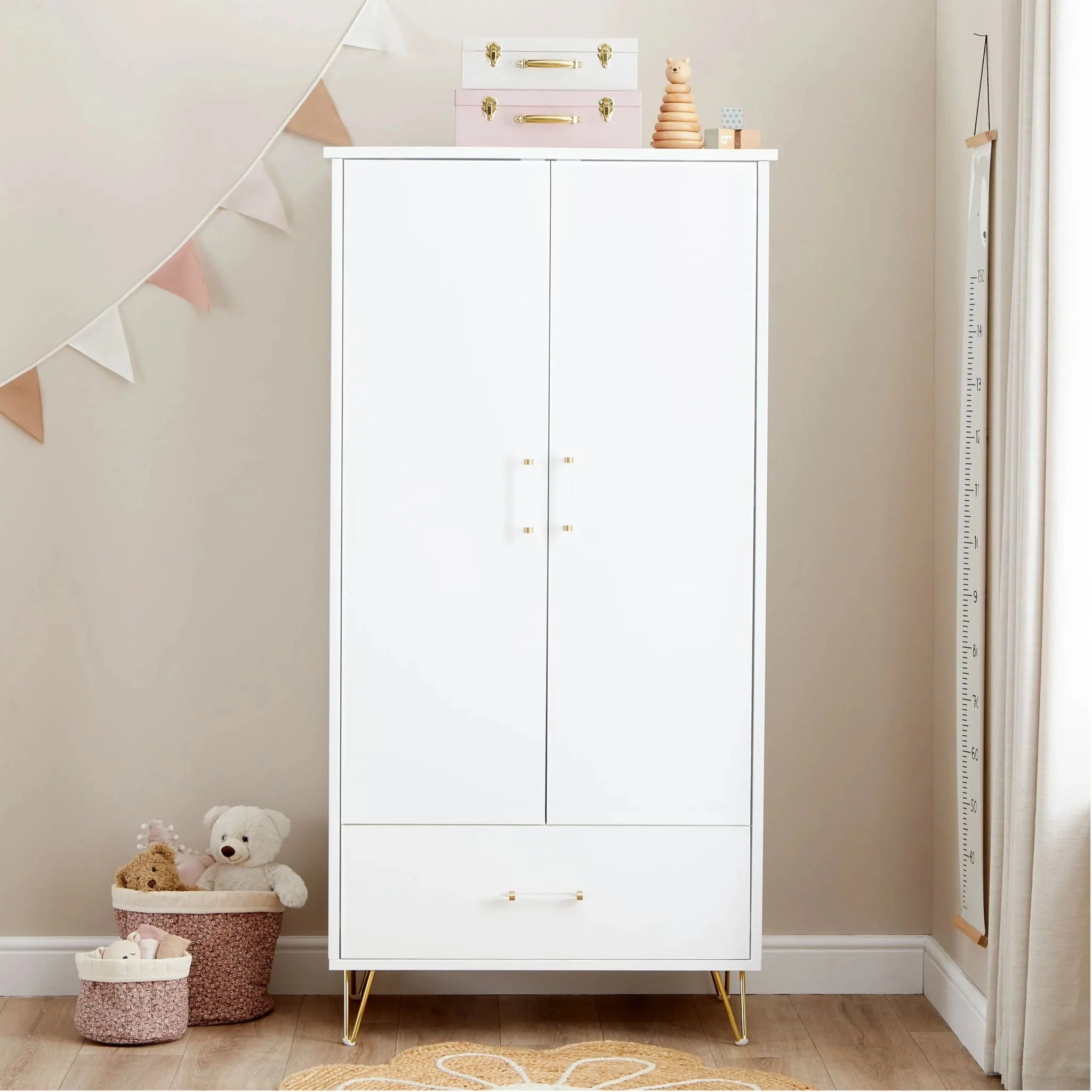 Babymore Kimi Nursery Wardrobe - Acrylic - Image 2