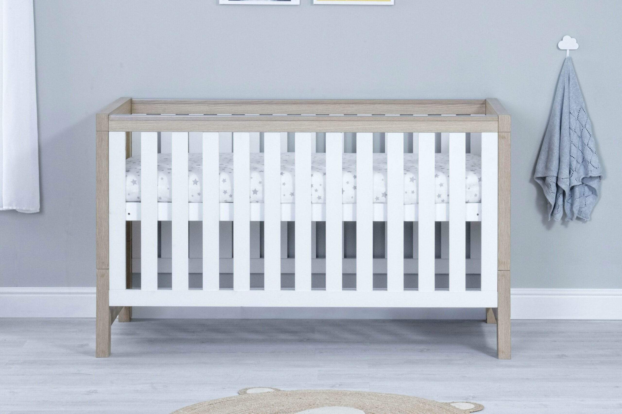 Babymore Luno 3 Piece Furniture Set - White Oak - Image 4