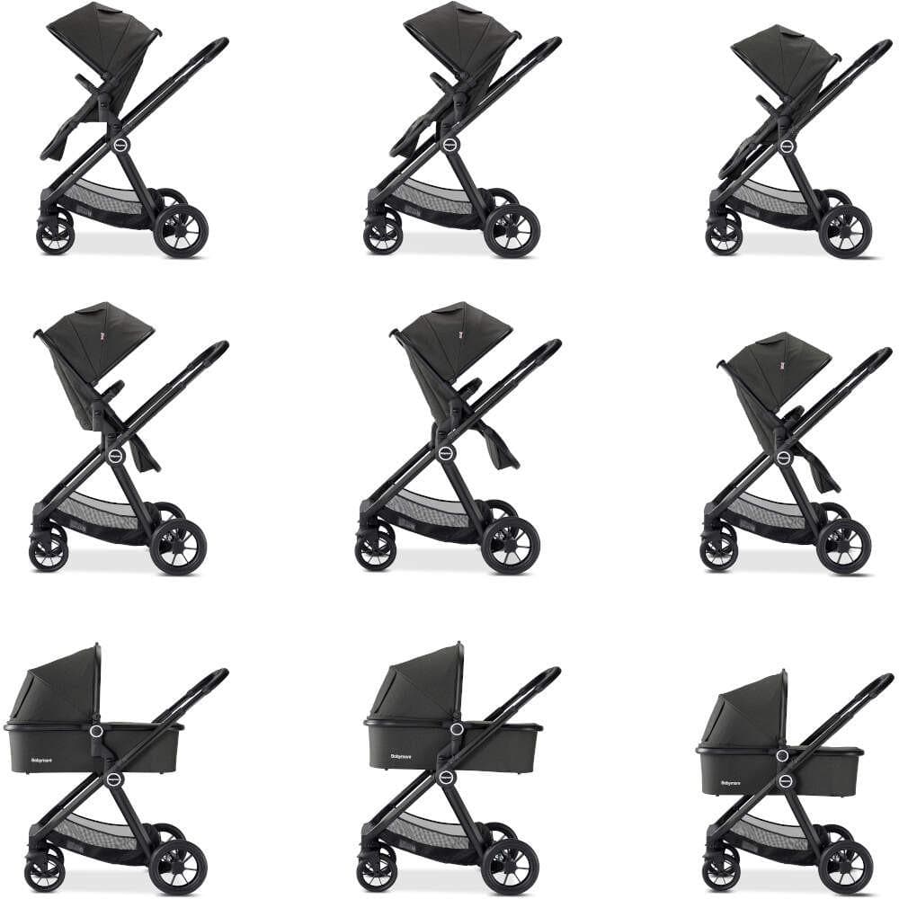 Babymore MeMore Pram & Pushchair 11 Piece - Black Espresso - Image 16