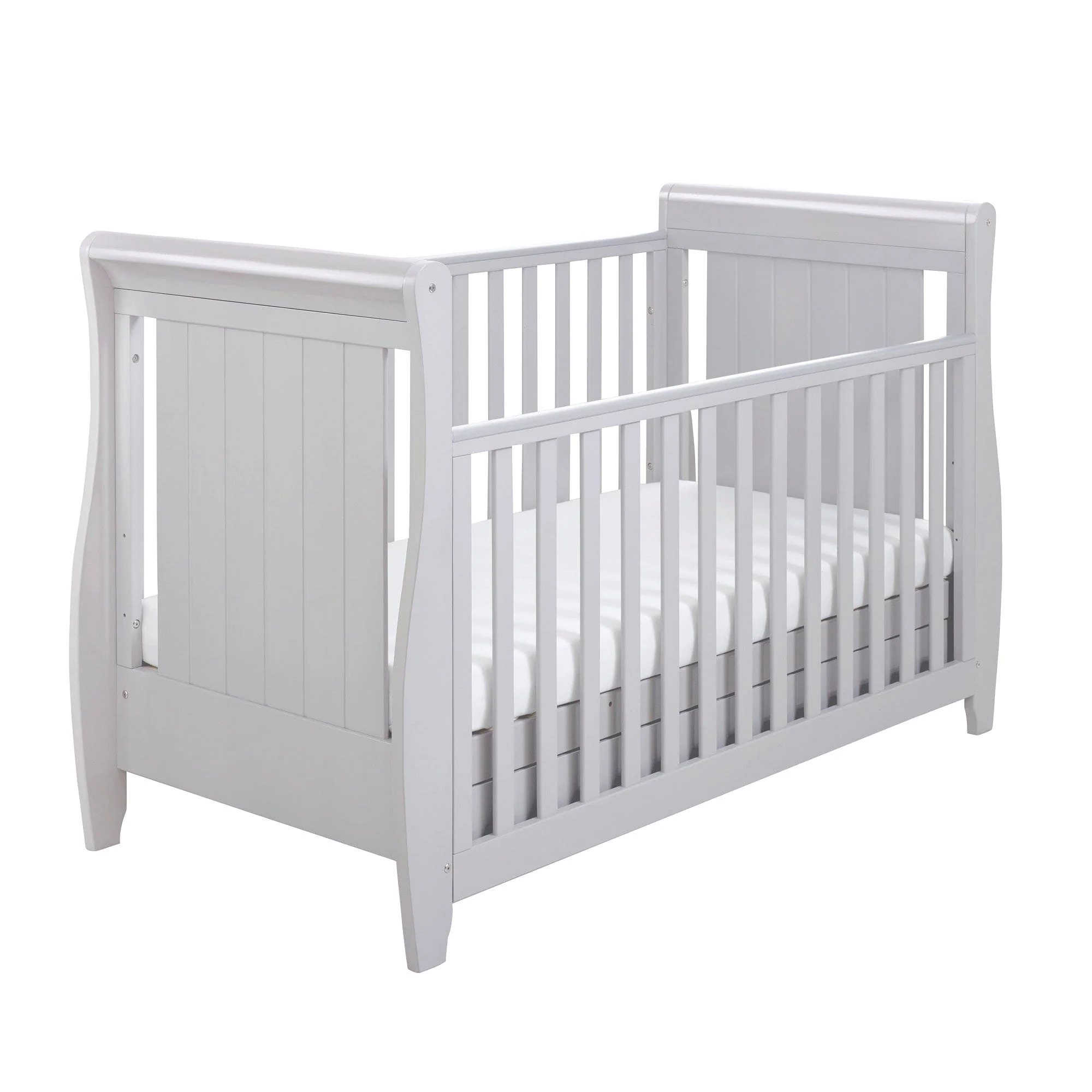 Babymore Stella Drop Side Cot Bed - Grey - Image 6