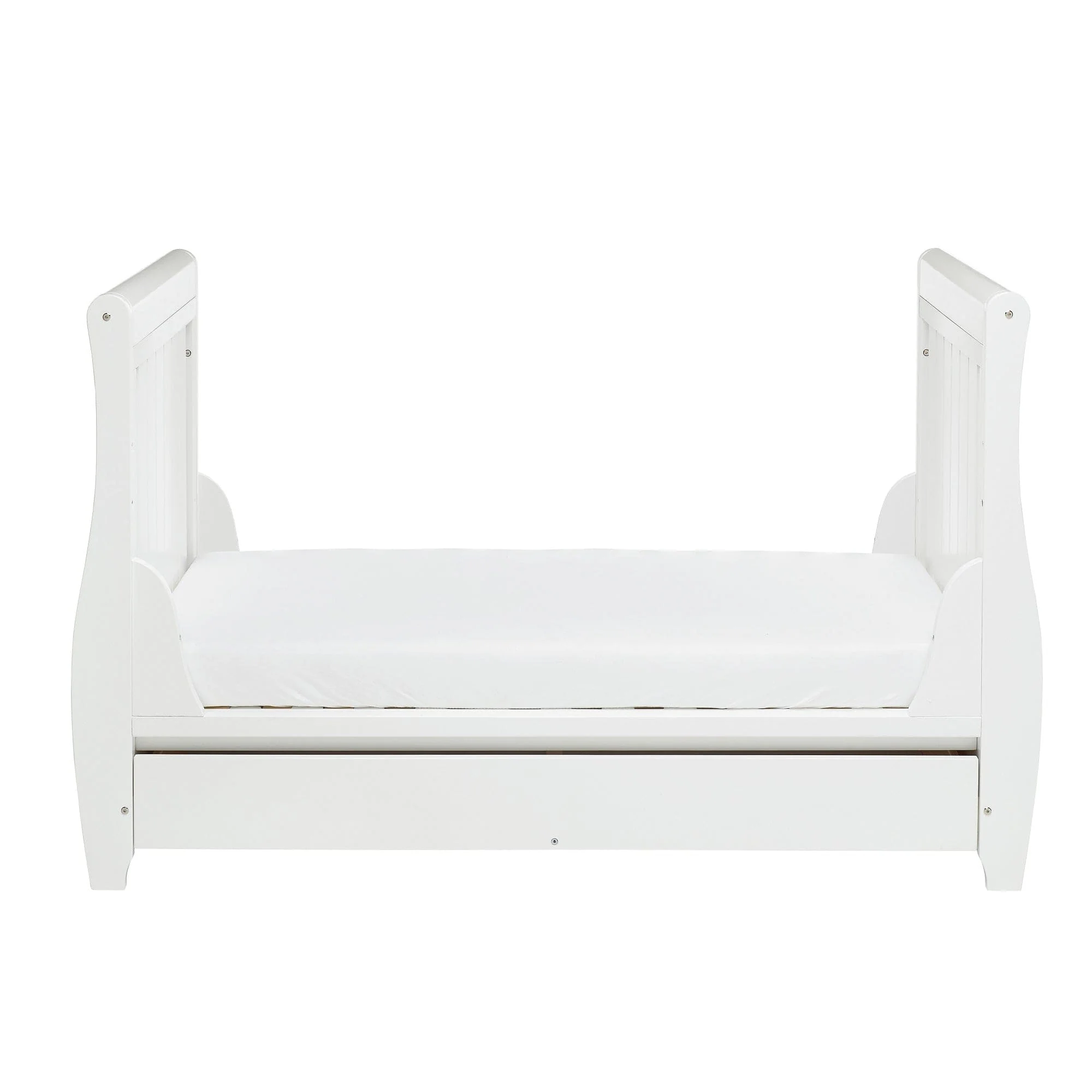 Babymore Stella Drop Side Cot Bed - White - Image 8