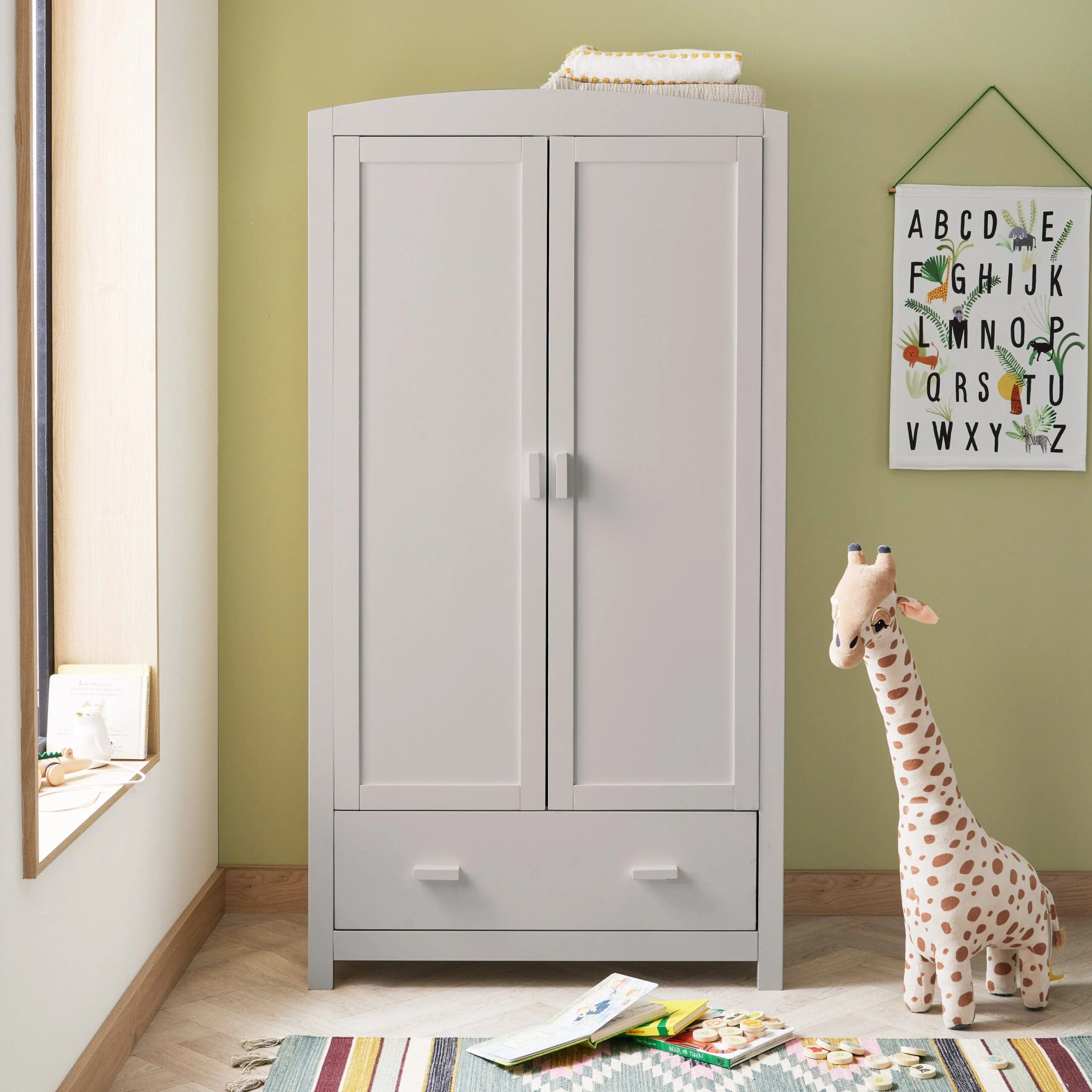 Babymore Universal Wardrobe - Grey - Image 2