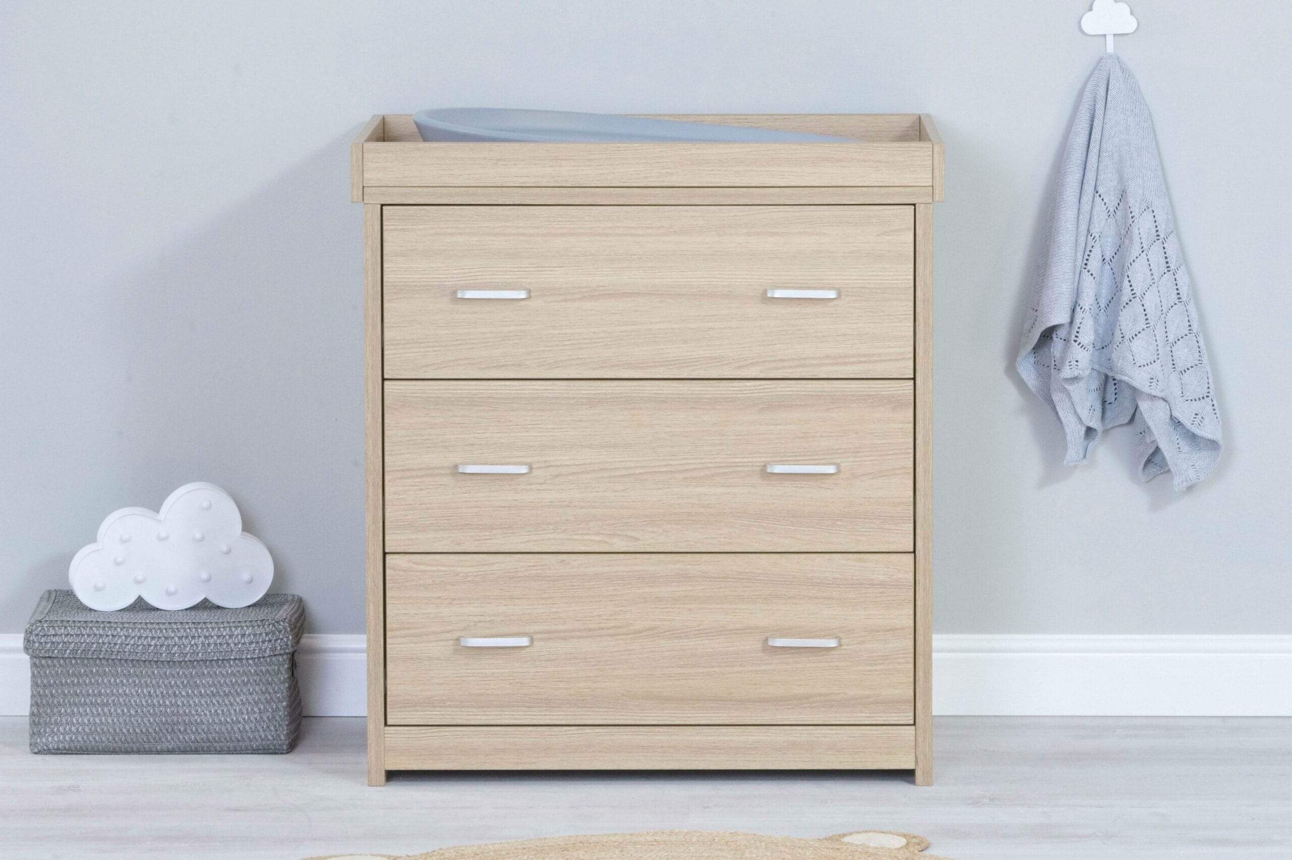 Babymore Veni 2 Piece Furniture Set - Oak - Image 5