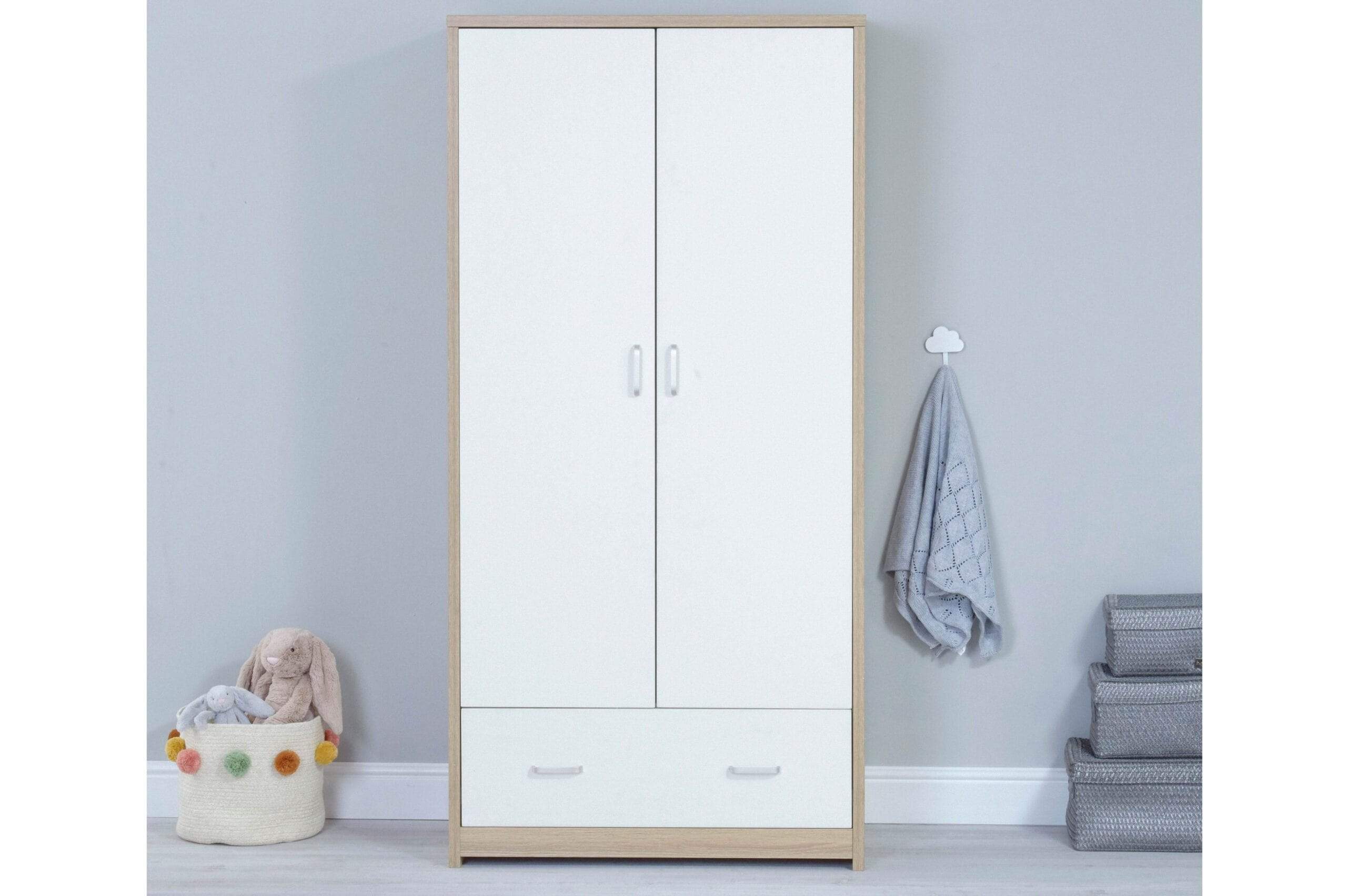 Babymore Veni 3 Piece Furniture Set - White Oak - Image 6