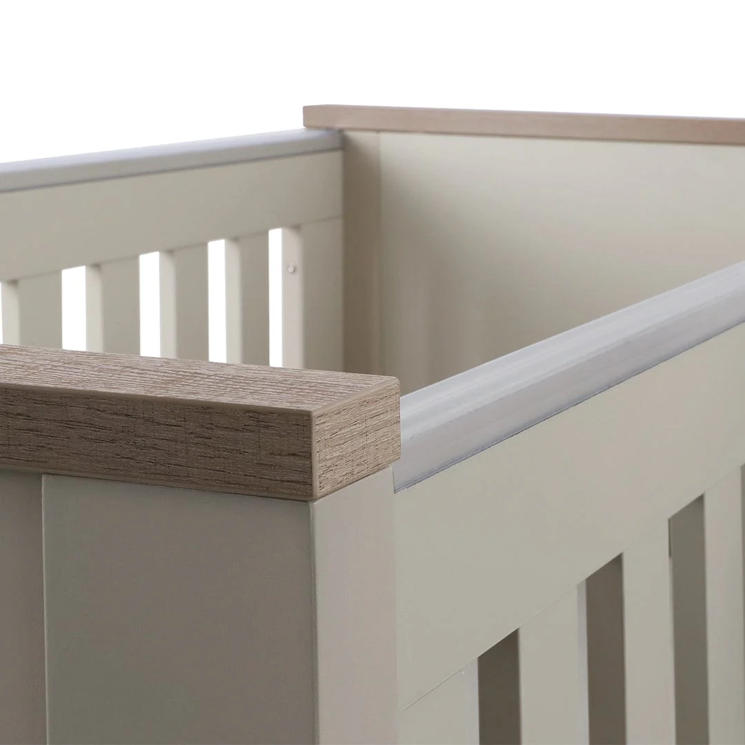 BabyStyle Bordeaux 3pc Furniture Set - Oatmeal Inc Free Spring Mattress - Image 13