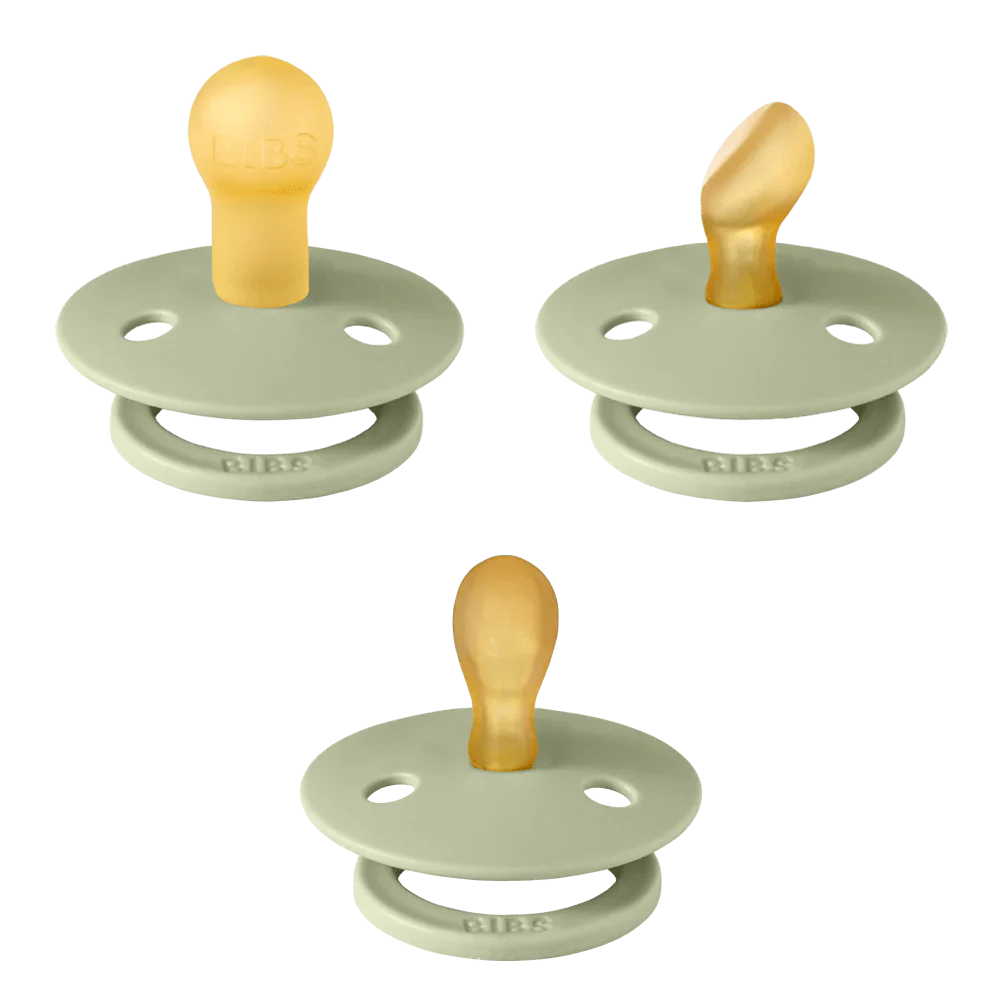 BIBS Try-It Collection Pacifiers 3 pack (Size 1) - Sage