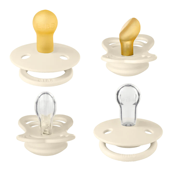 BIBS Try-It Collection Pacifiers (Size 1) - Ivory - Image 2
