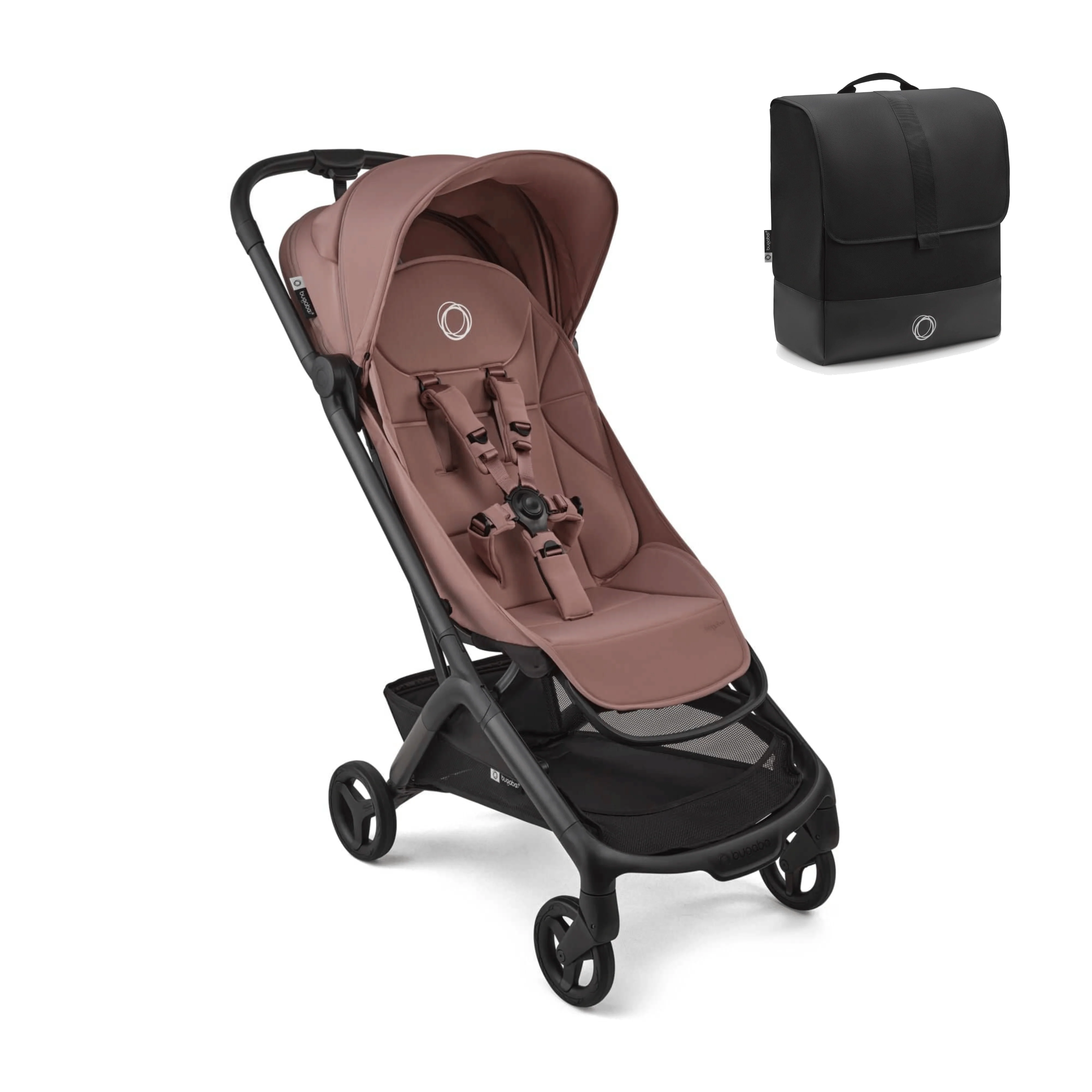 Bugaboo Butterfly 2 Stroller with Transport Bag - Dusty Pink