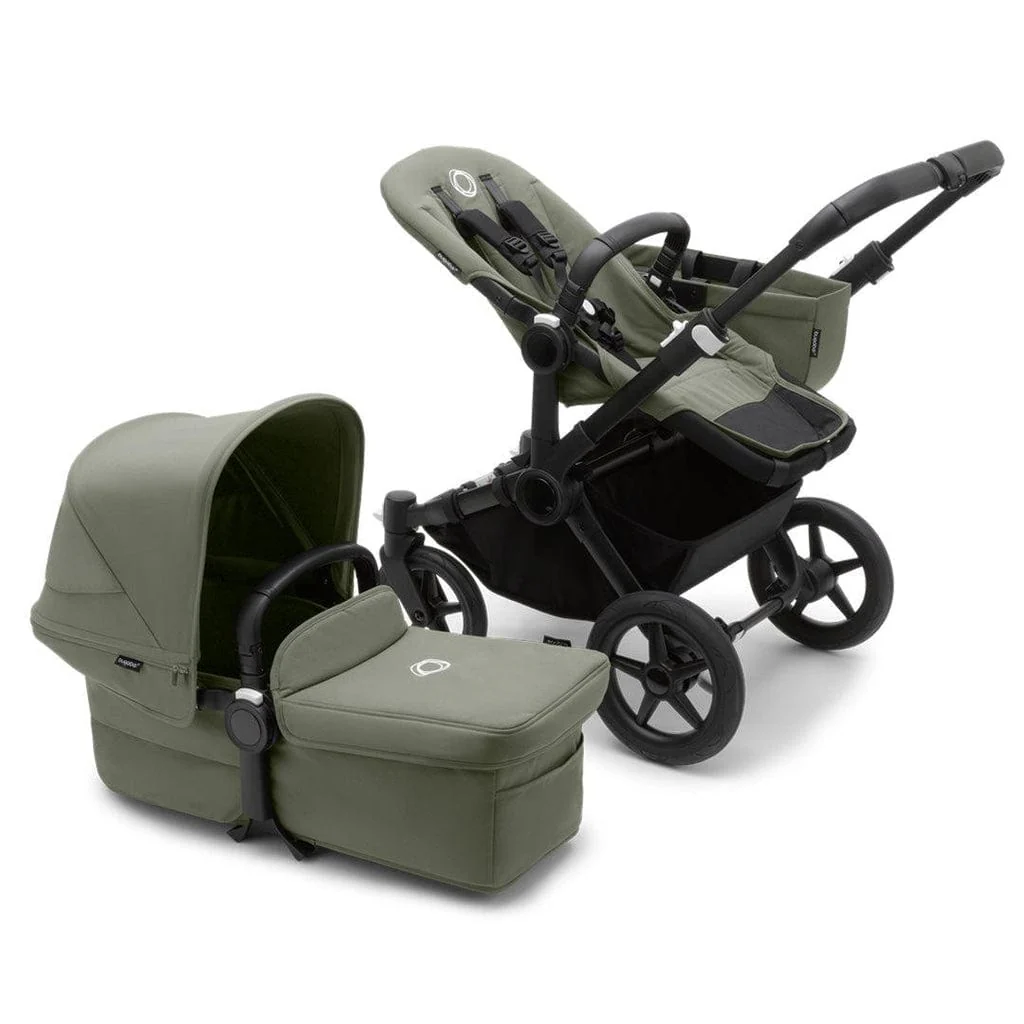 Bugaboo Donkey 5 Duo with Cloud T and Base T - Black/Forest Green - Image 2