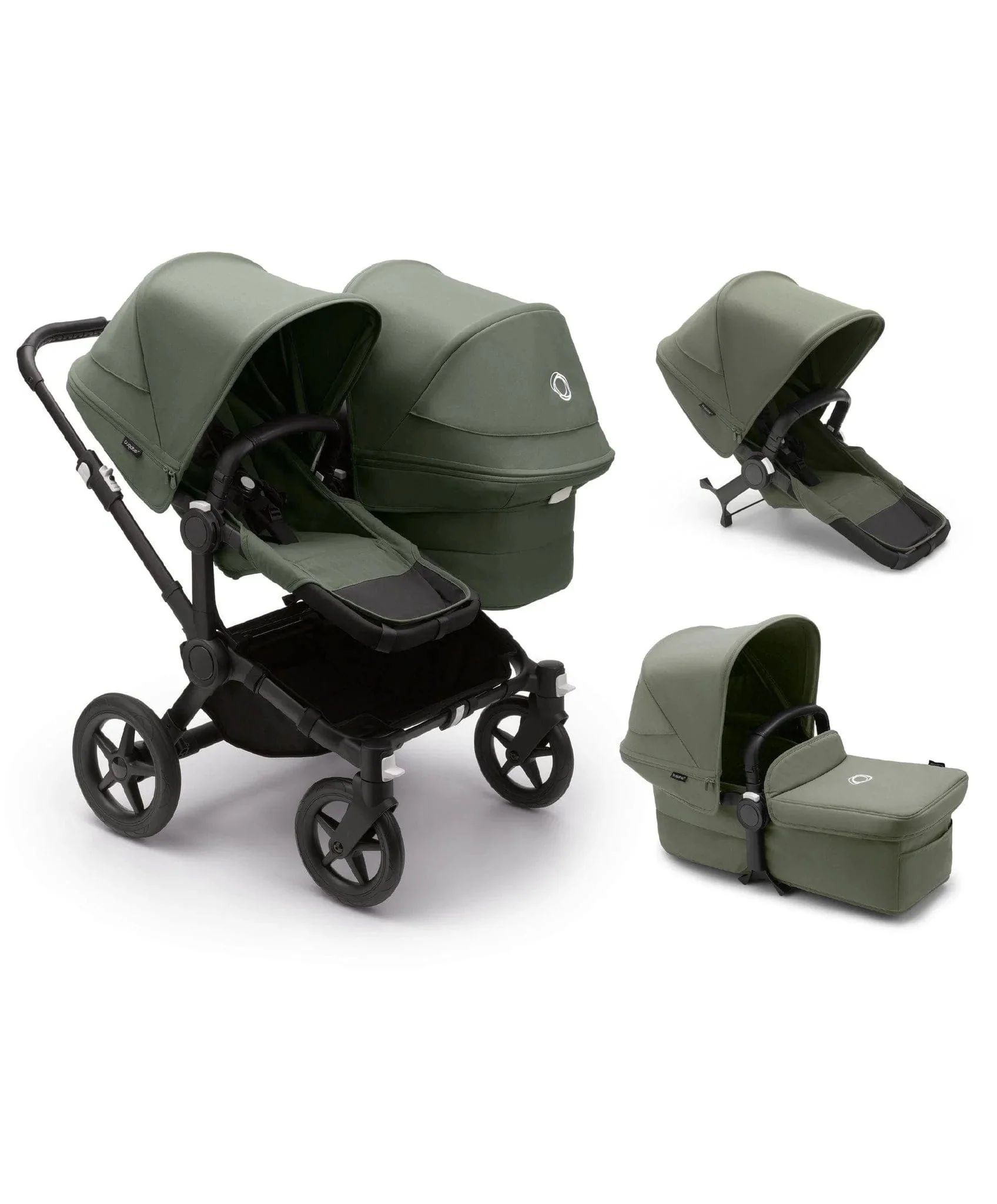Bugaboo Donkey 5 Twin - Black / Forest Green - Image 7