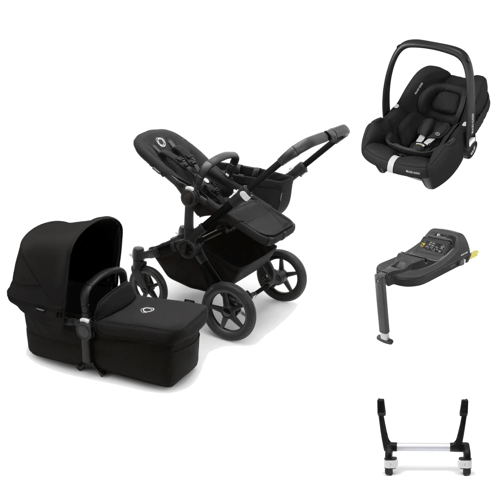 Bugaboo Donkey 5 with Cabriofix and Base - Midnight Black
