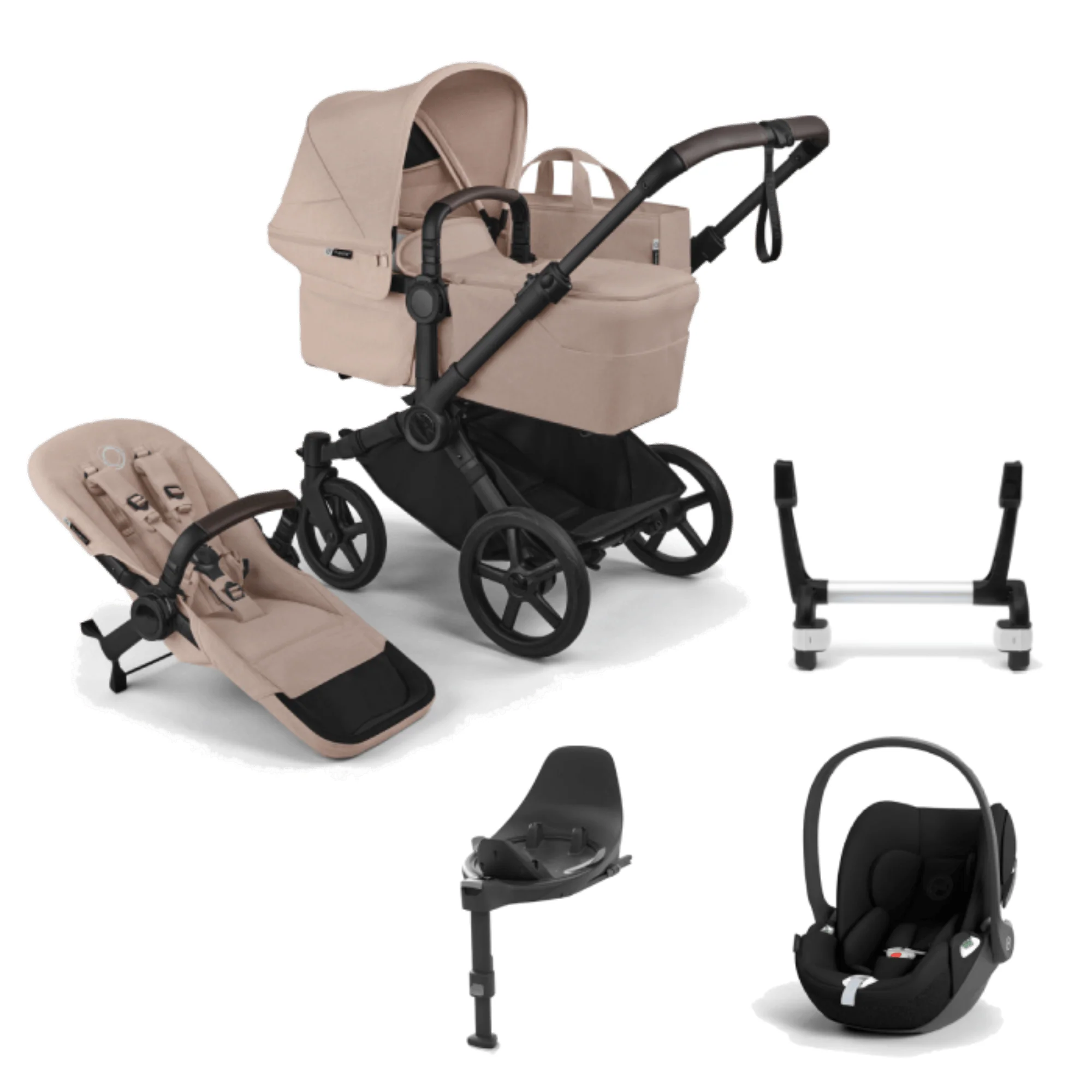Bugaboo Donkey 6 (Cloud T) Travel System - Desert Taupe