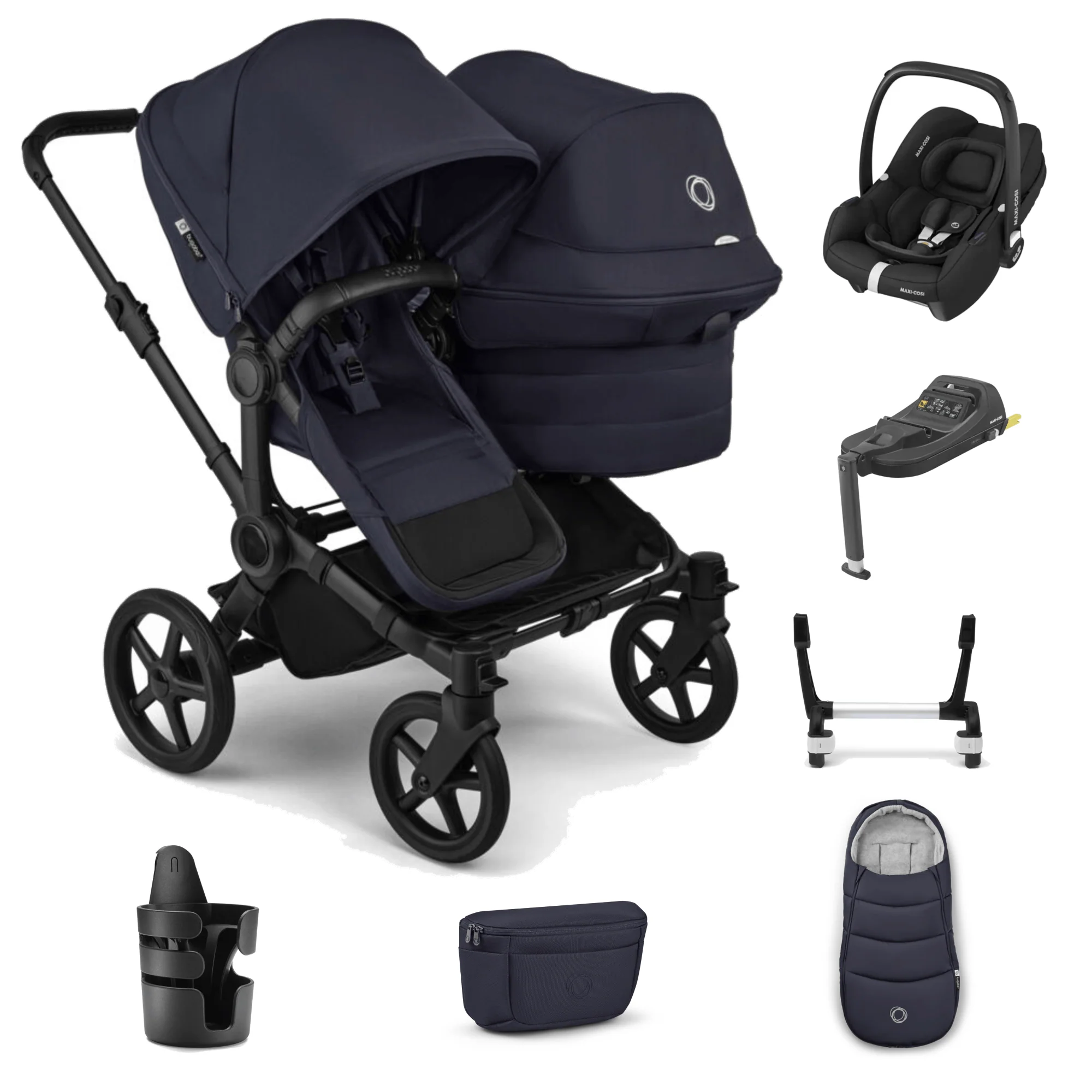 Bugaboo Donkey 6 Duo Ultimate (Cabriofix i-Size) Travel System - Deep Indigo