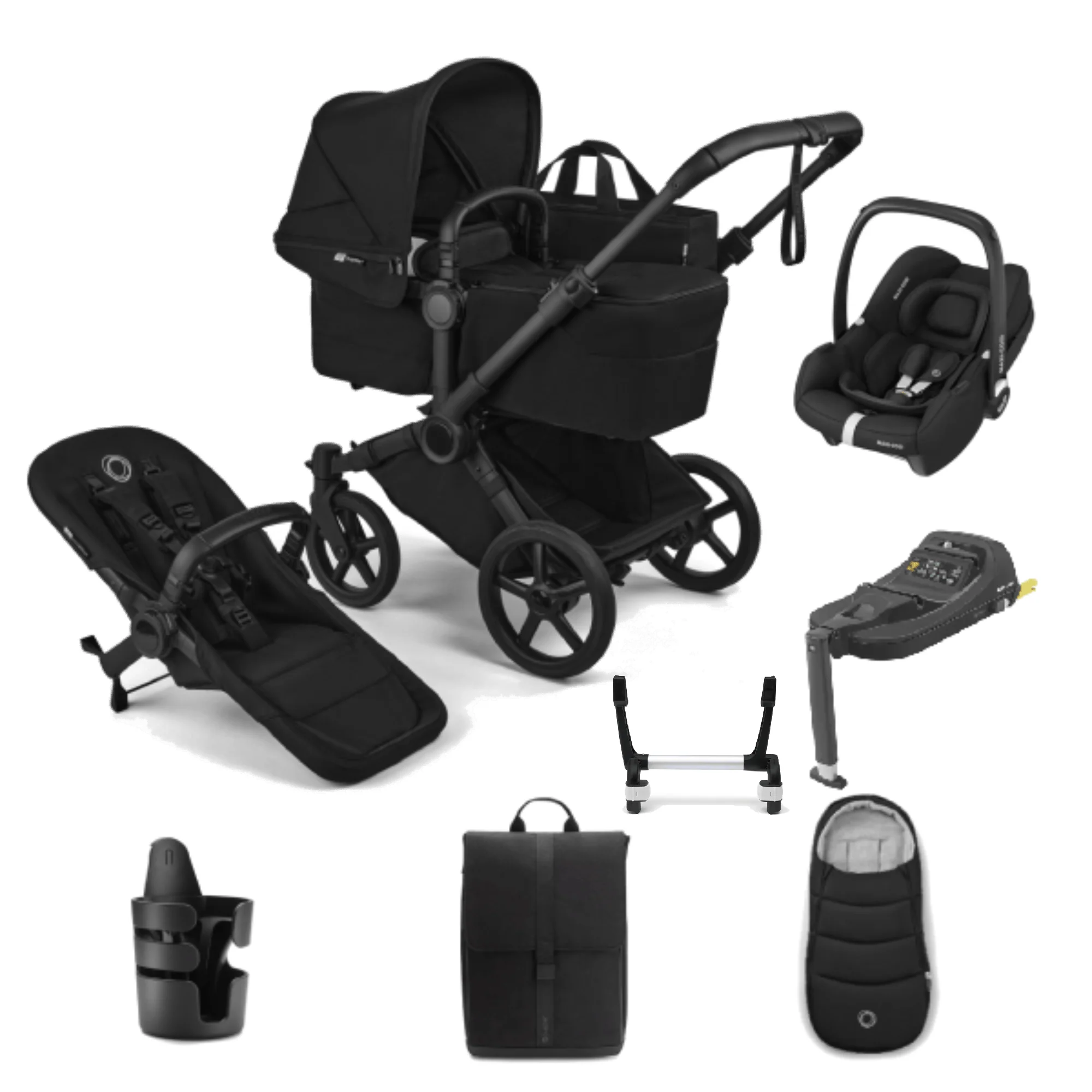 Bugaboo Donkey 6 Mono Ultimate (Cabriofix i-Size) Travel System - Heritage Black