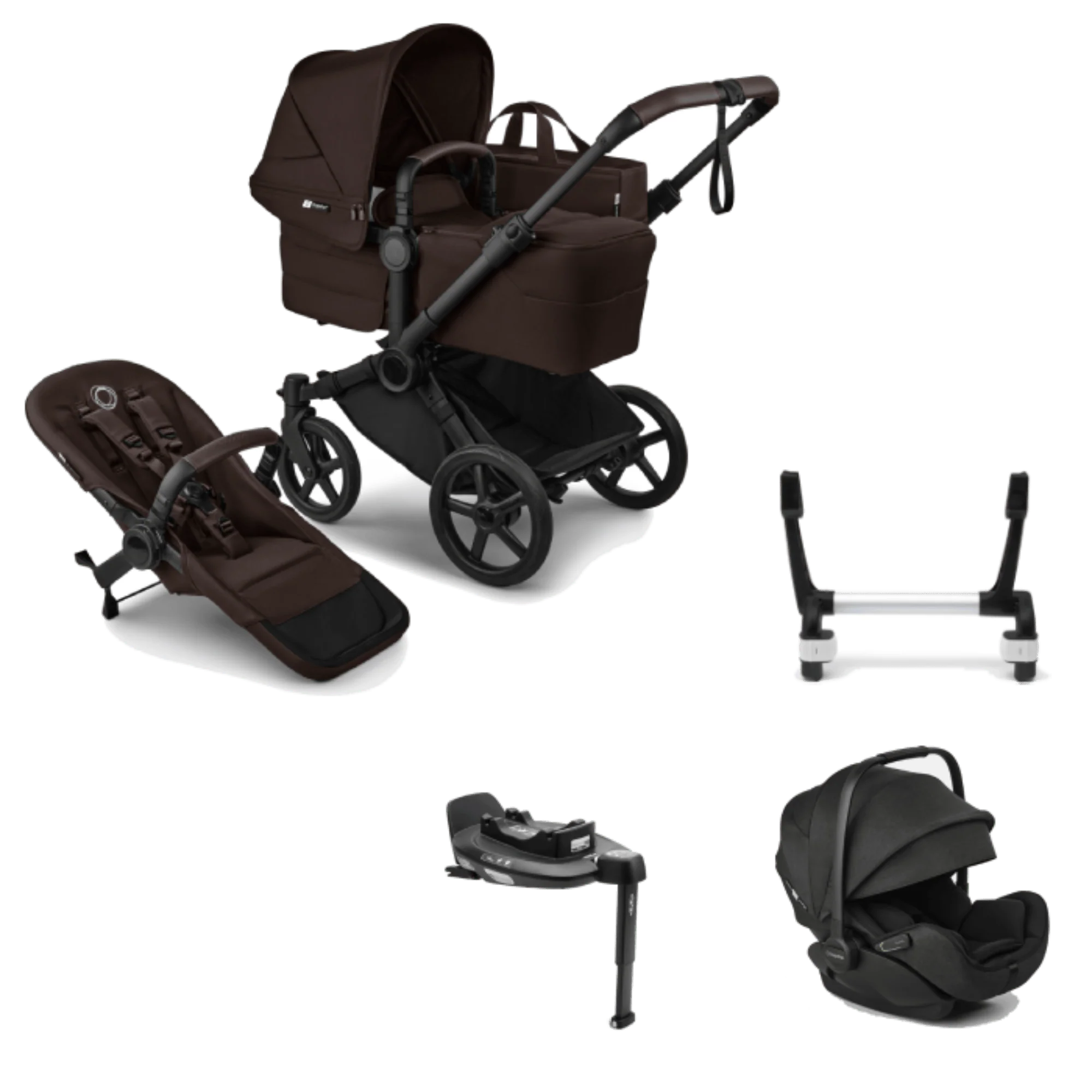 Bugaboo Donkey 6 (Otter by Nuna) Travel System - Cocoa Brown