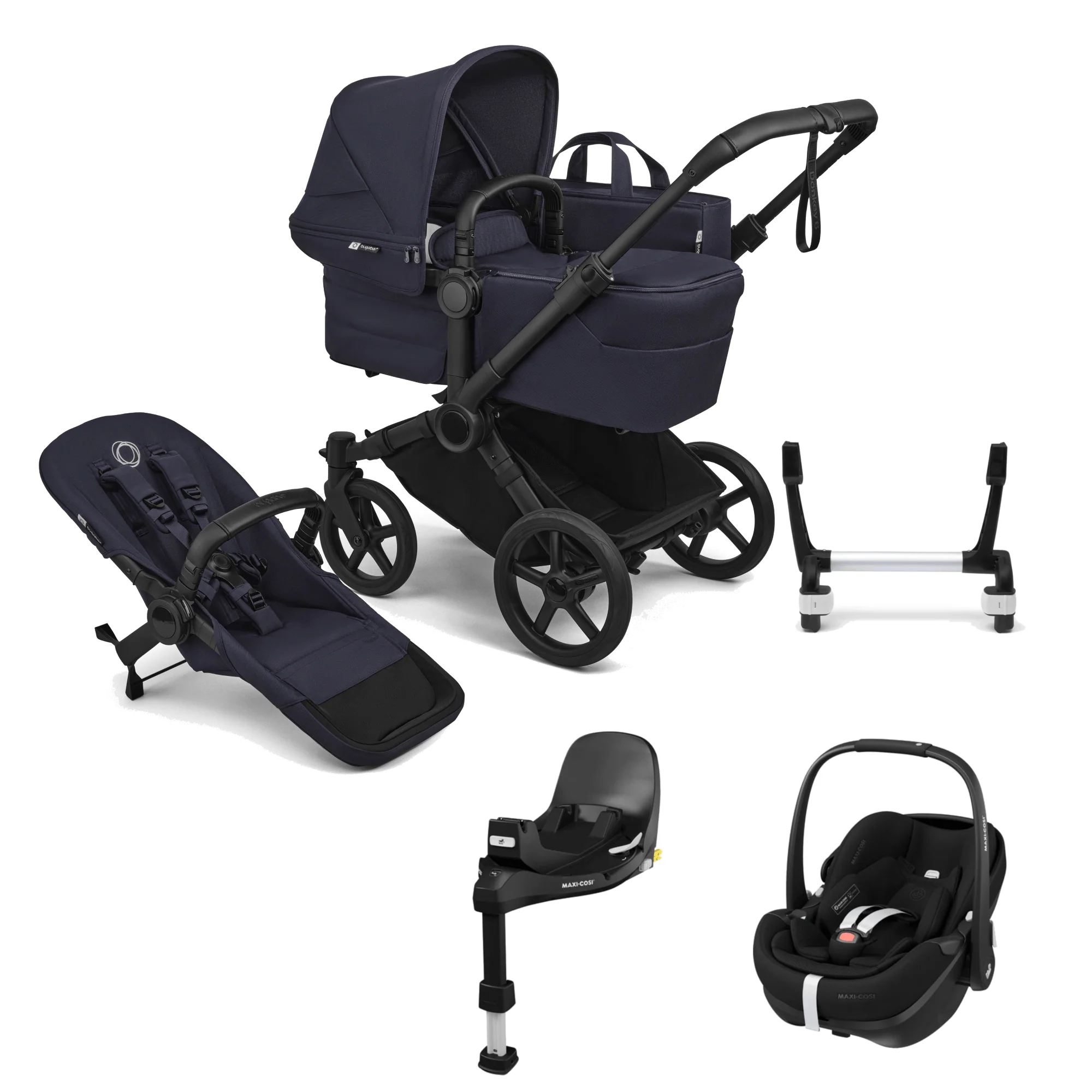 Bugaboo Donkey 6 (Pebble 360 PRO2) Travel System - Deep Indigo