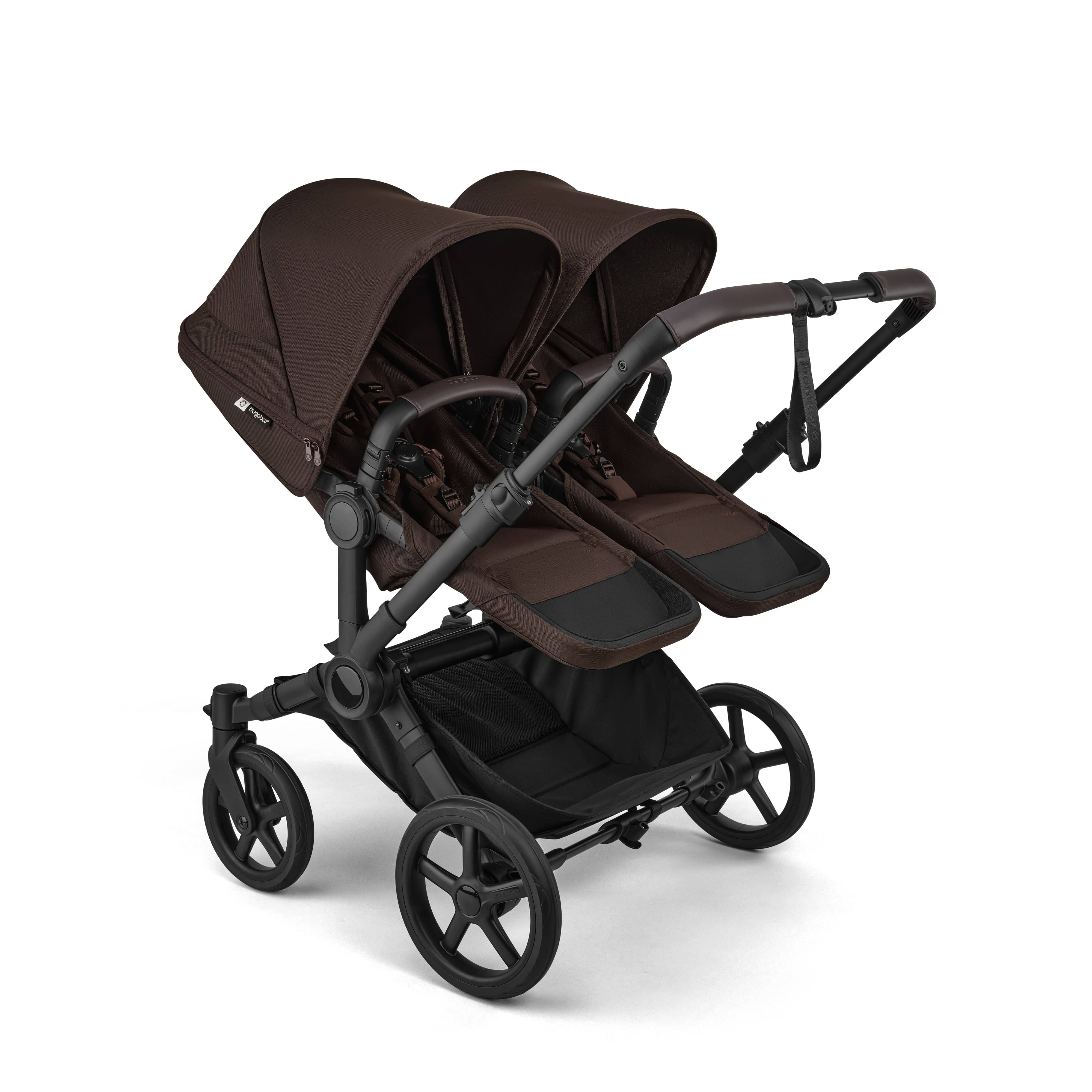 Bugaboo Donkey 6 Twin (Cloud T) Travel System - Cocoa Brown - Image 4