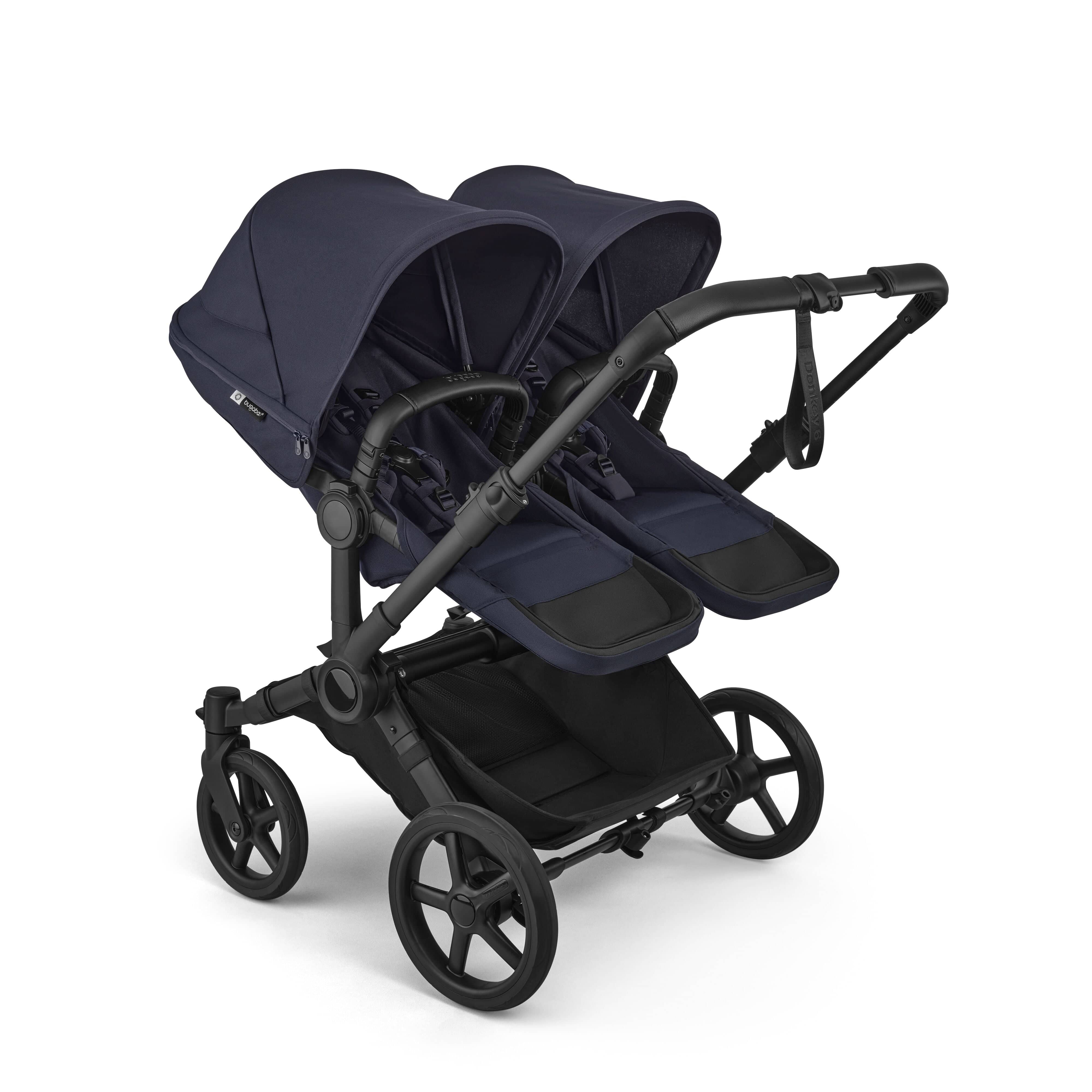 Bugaboo Donkey 6 Twin (Cloud T) Travel System - Deep Indigo - Image 4