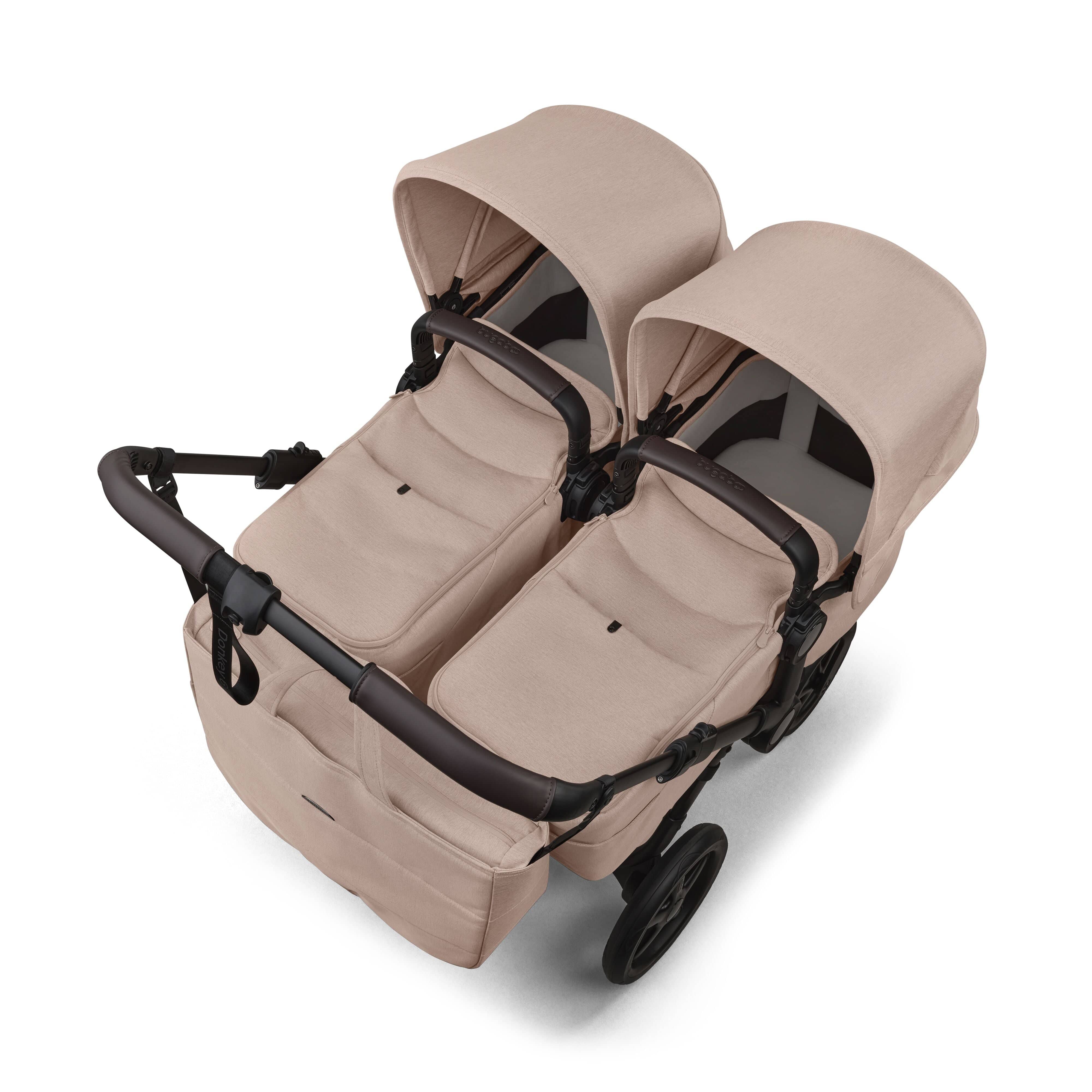 Bugaboo Donkey 6 Twin (Otter by Nuna) Travel System - Desert Taupe - Image 3