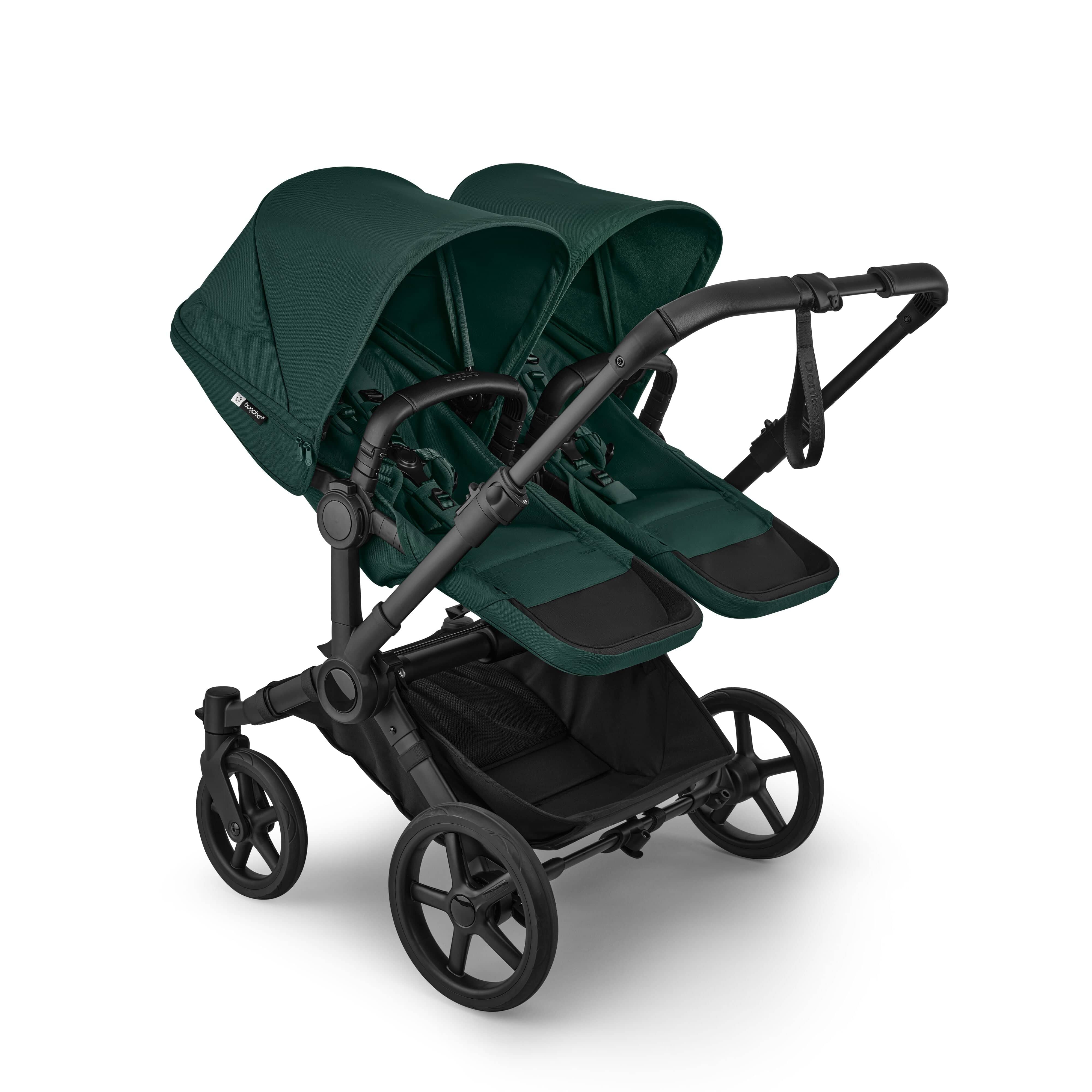 Bugaboo Donkey 6 Twin Pushchair - Fern Green - Image 3