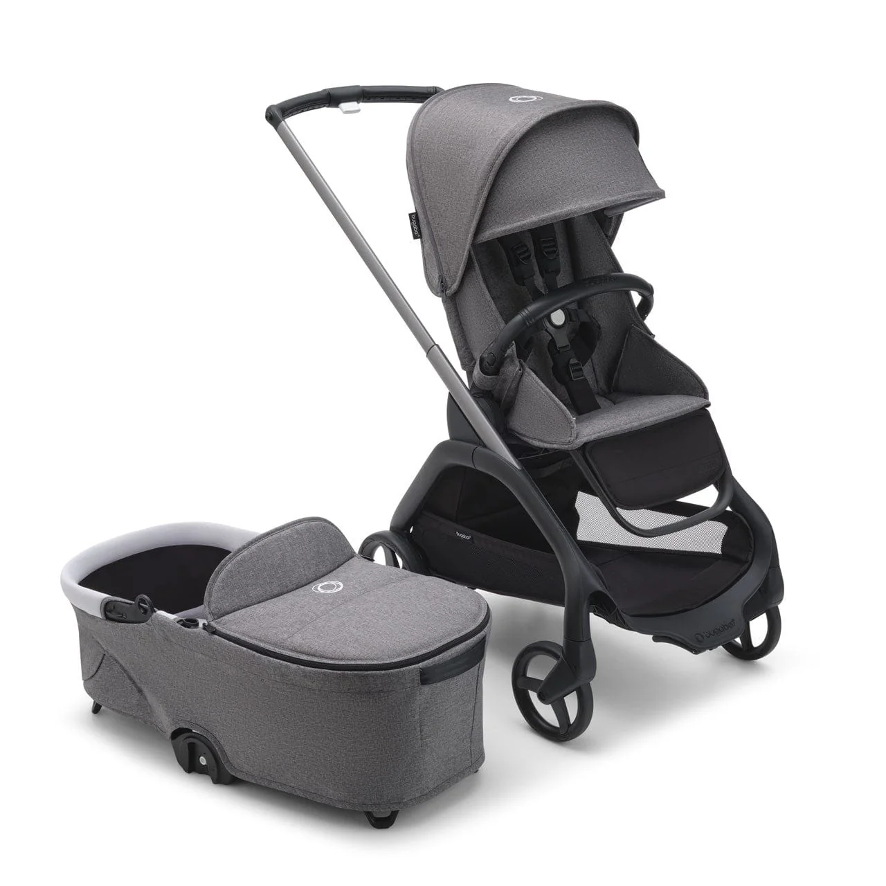Bugaboo Dragonfly Pushchair Essential Bundle - Grey Melange - Image 2