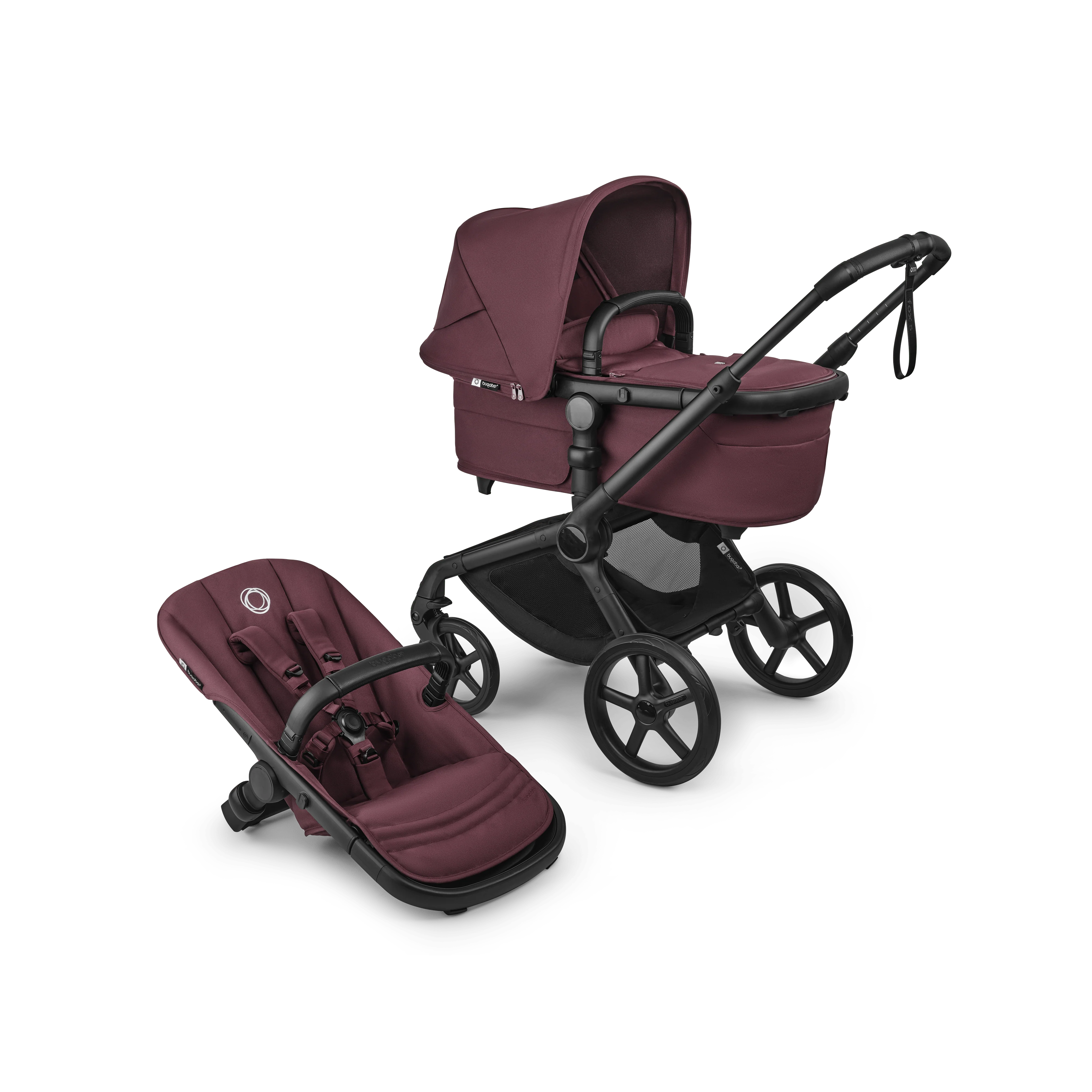 Bugaboo Fox 5 Renew Complete Bundle - Black/Dark Cherry - Image 2