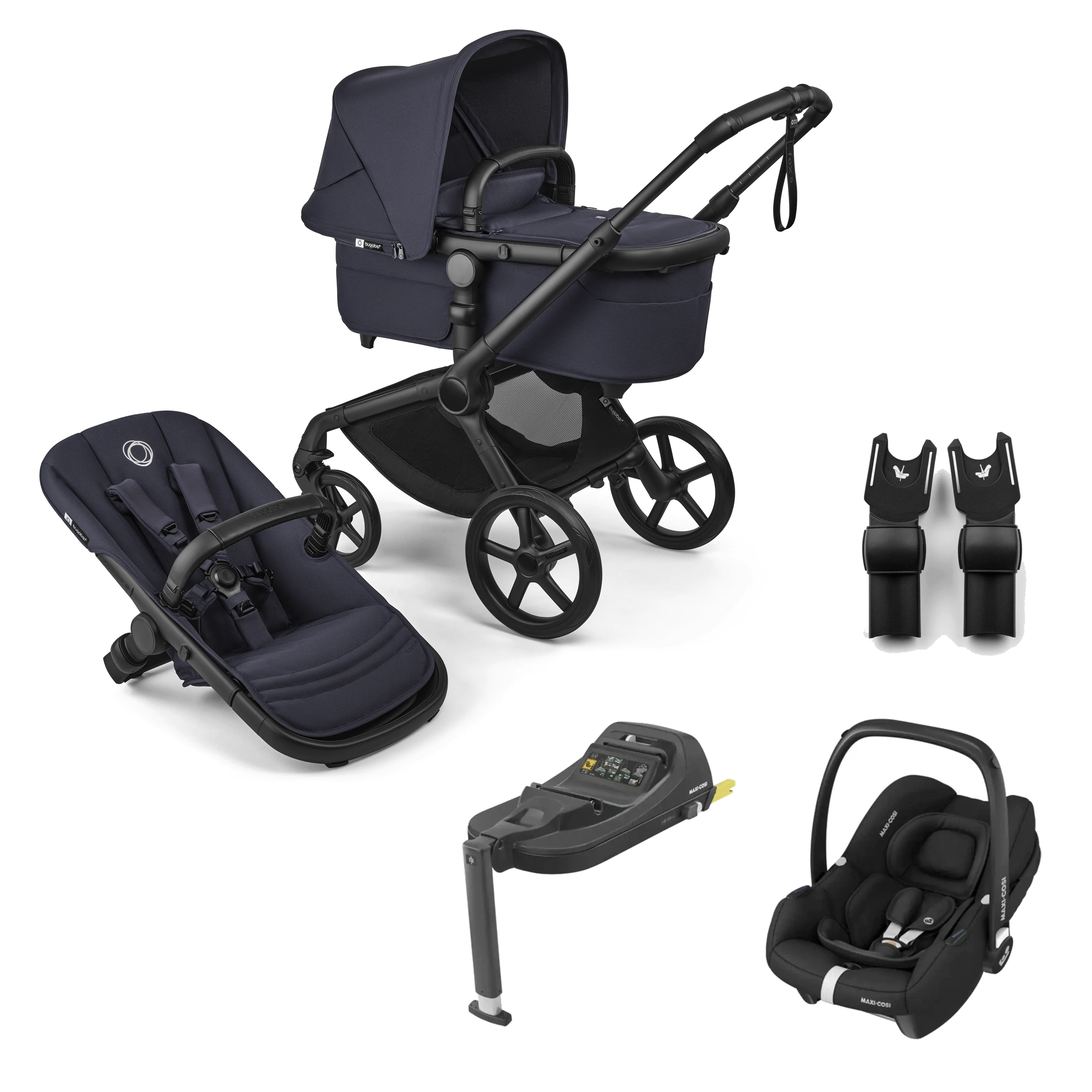 Bugaboo Fox 5 Renew (Cabriofix i-Size) Travel System - Deep Indigo