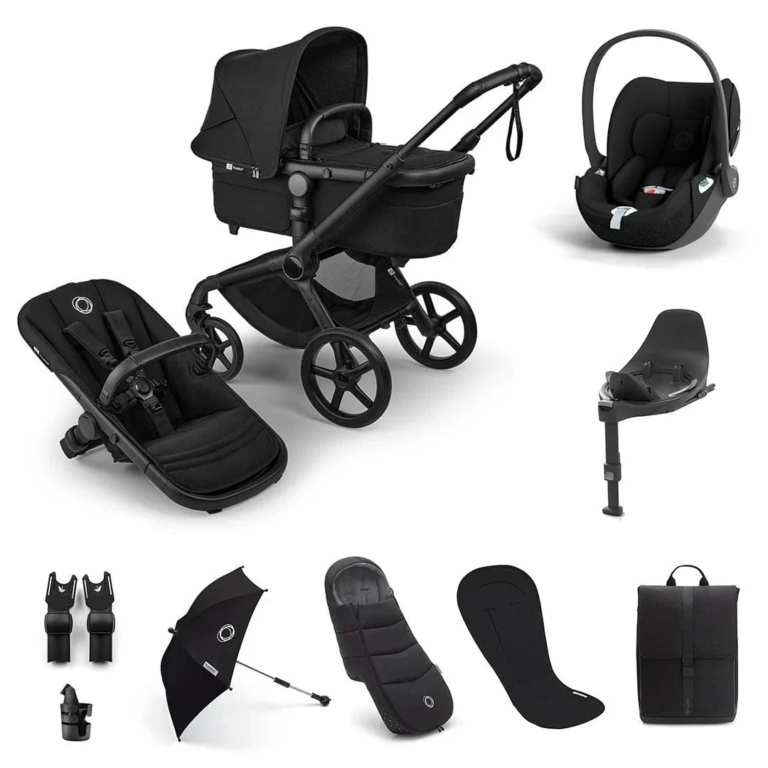 Bugaboo Fox 5 Renew Ultimate (Cloud T) Travel System - Black/Heritage Black