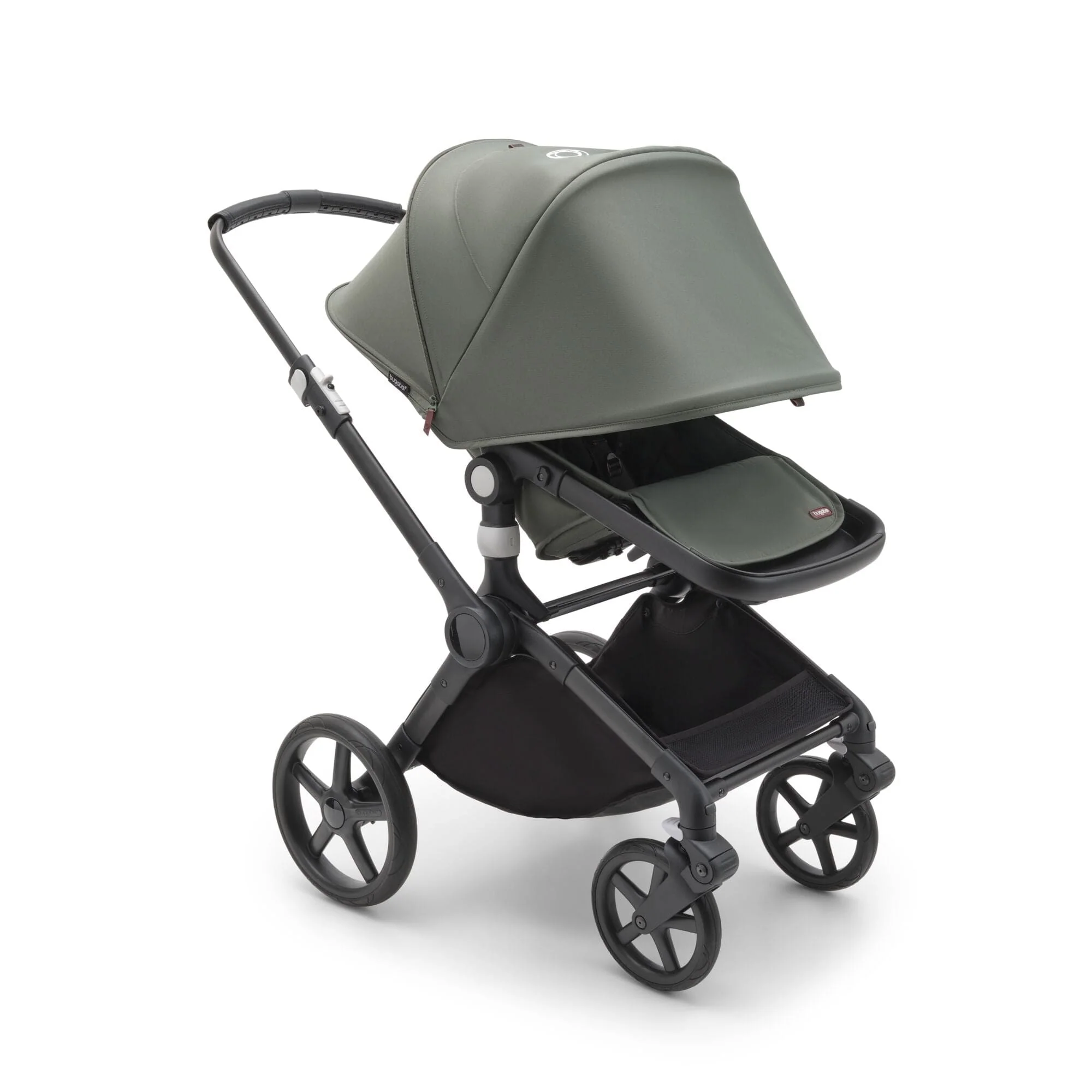 Bugaboo Fox Cub Complete with Raincover - Black/Forest Green - Image 12