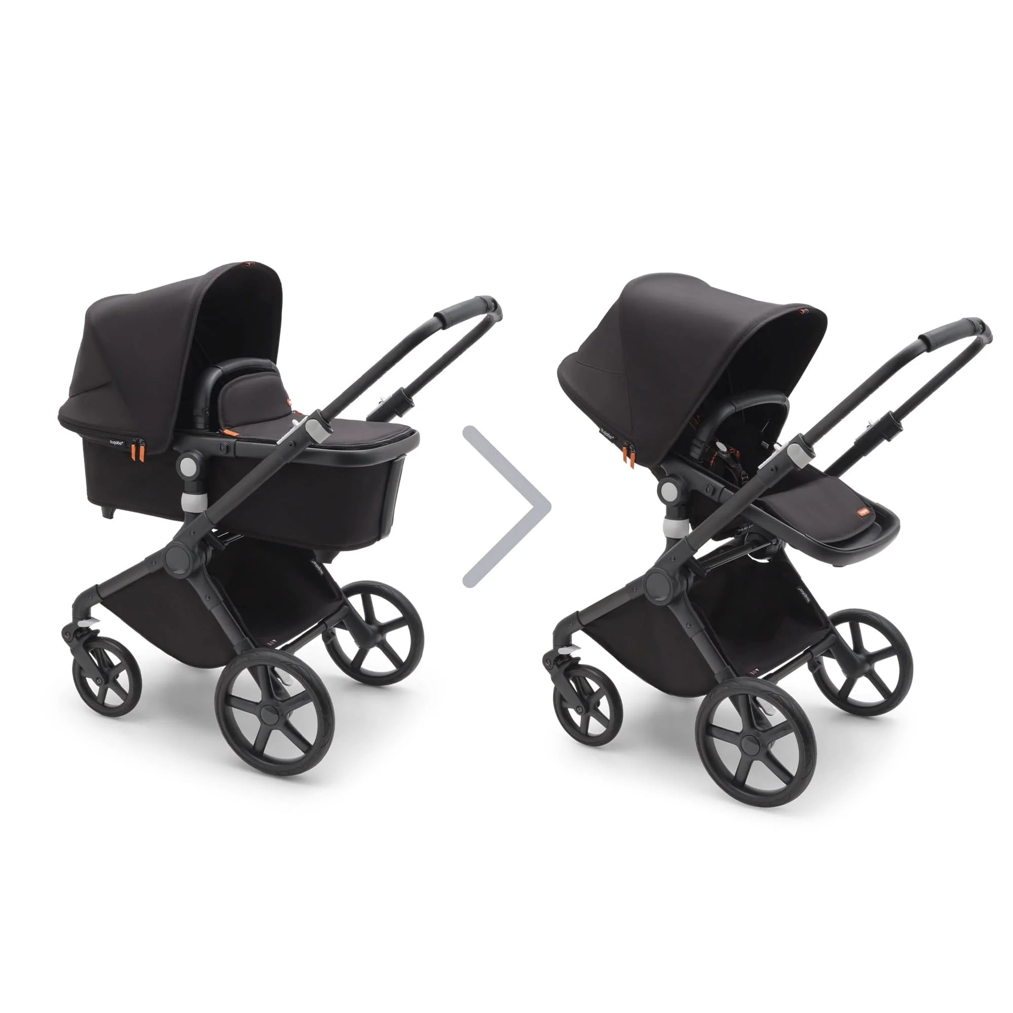 Bugaboo Fox Cub Complete with Raincover- Black/Midnight Black - Image 2