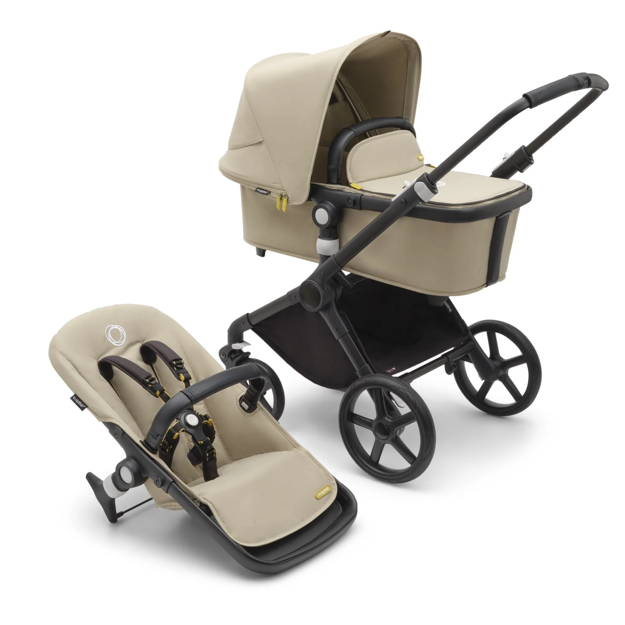 Bugaboo Fox Cub Essential Bundle - Black/Desert Beige - Image 2