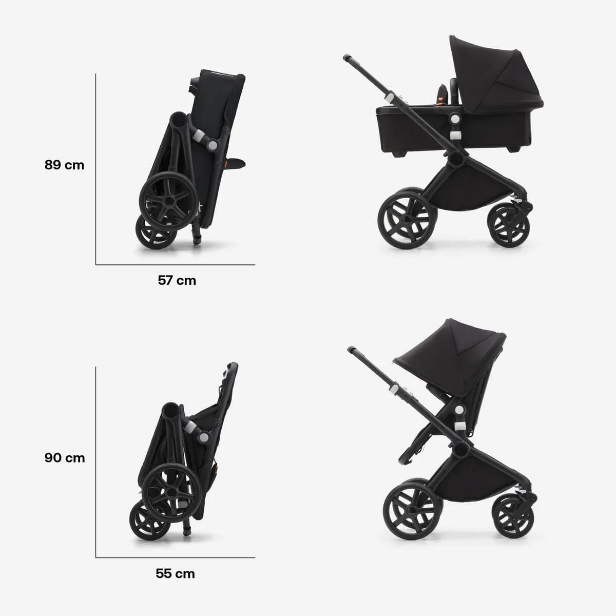 Bugaboo Fox Cub Cloud T Travel System - Black/Desert Beige - Image 16