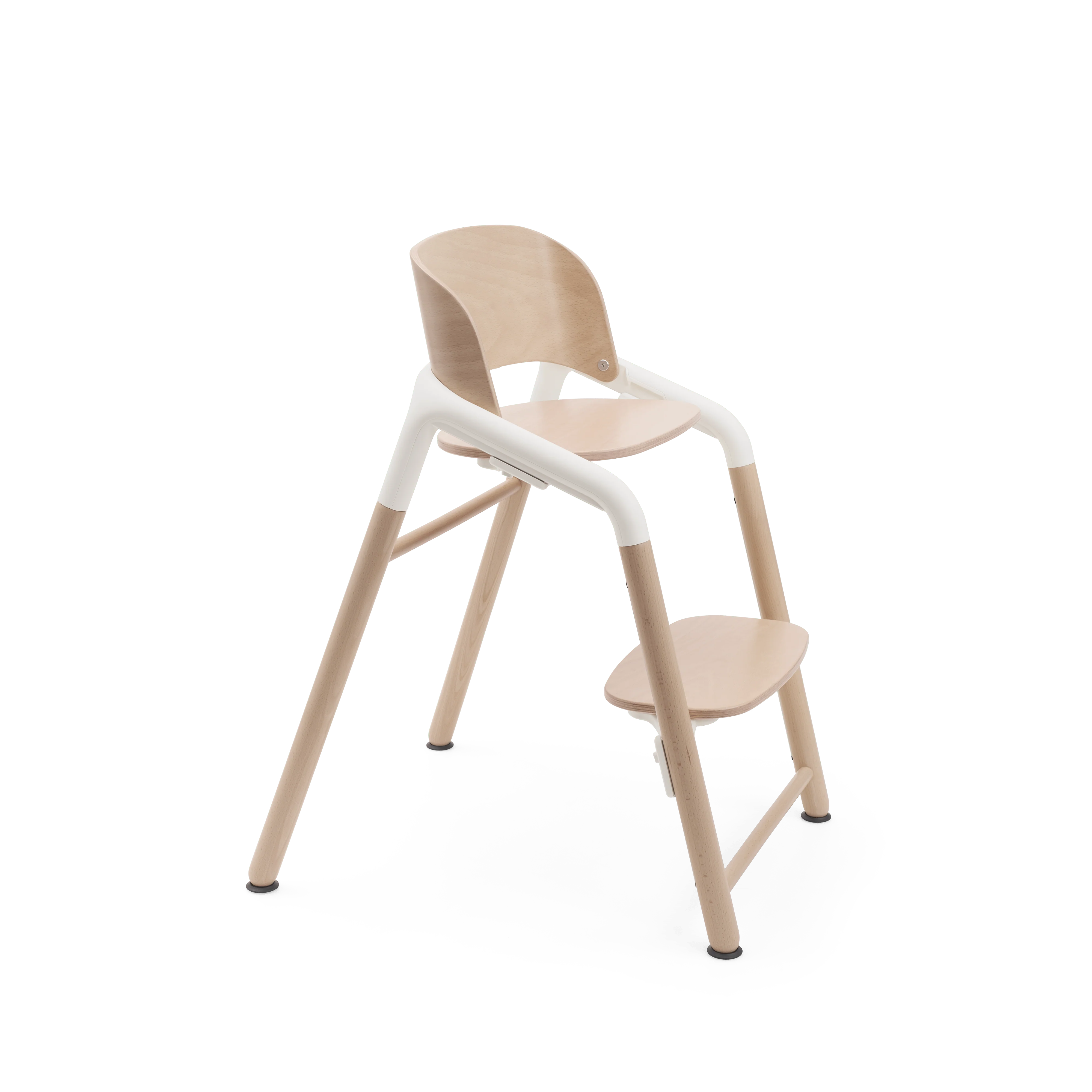 Bugaboo Giraffe Highchair Base - Neutral Wood/White